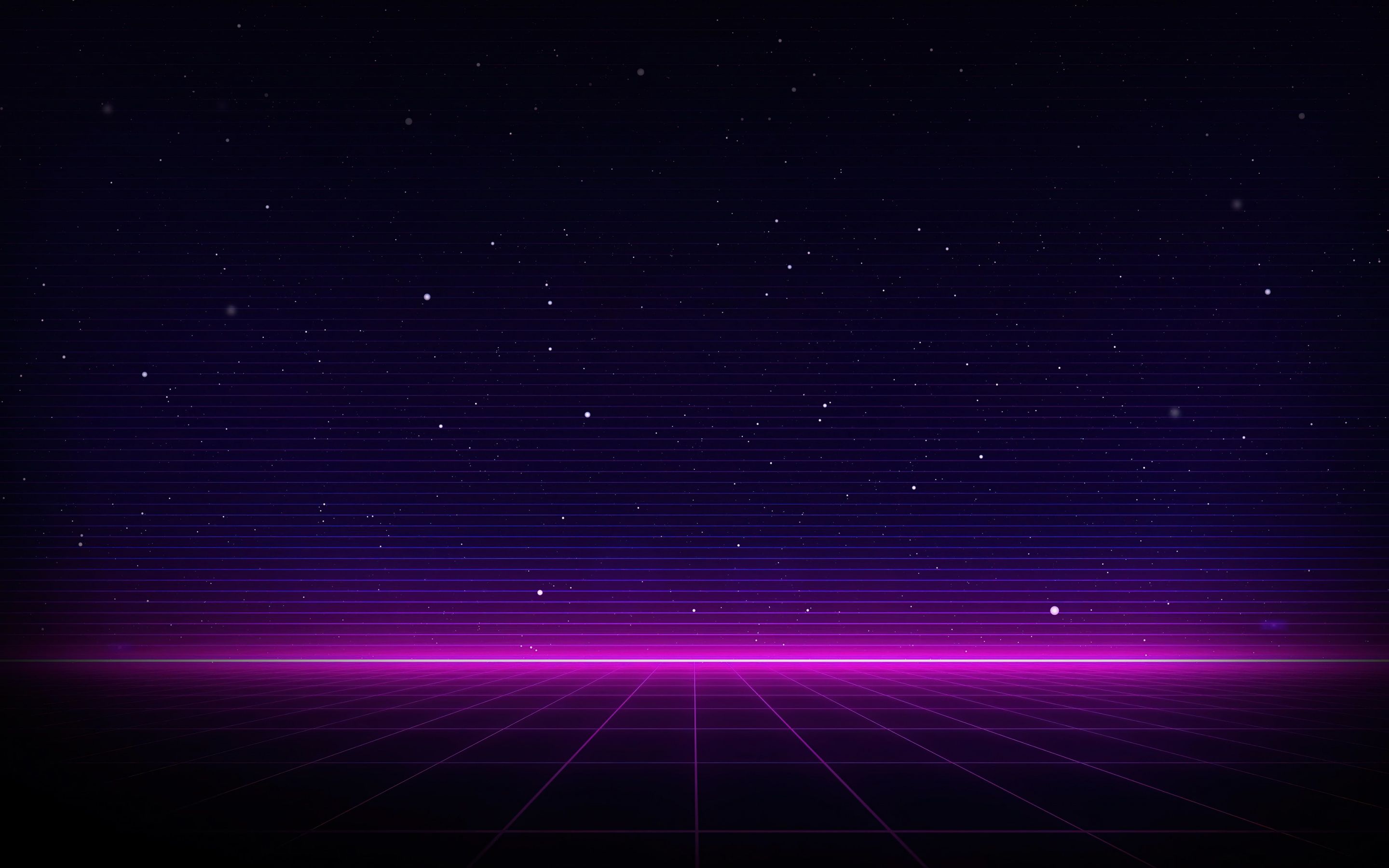 2880x1800 Outrun Wallpaper 4K, Neon, Dark background, Purple