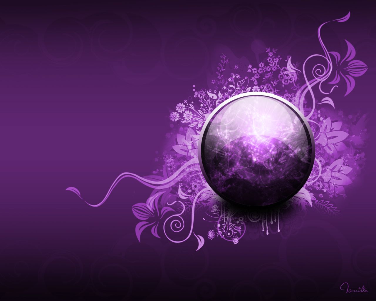 1280x1024 Purple Circle Wallpaper