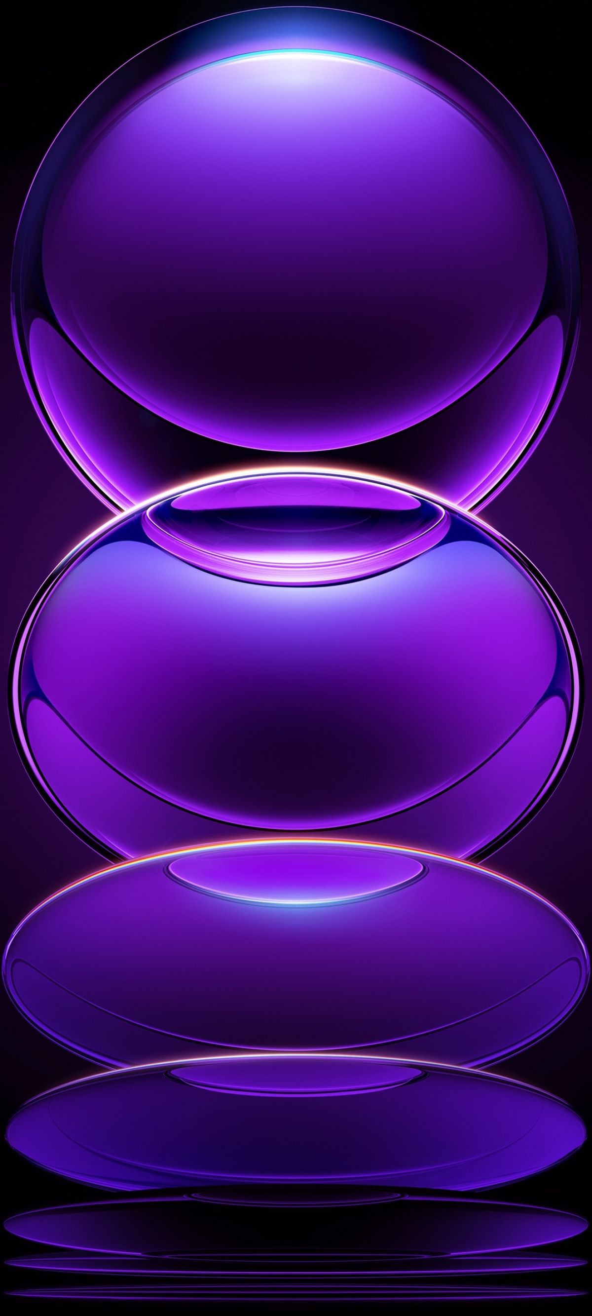 1200x2666 Glass Abstract Glossy Purple