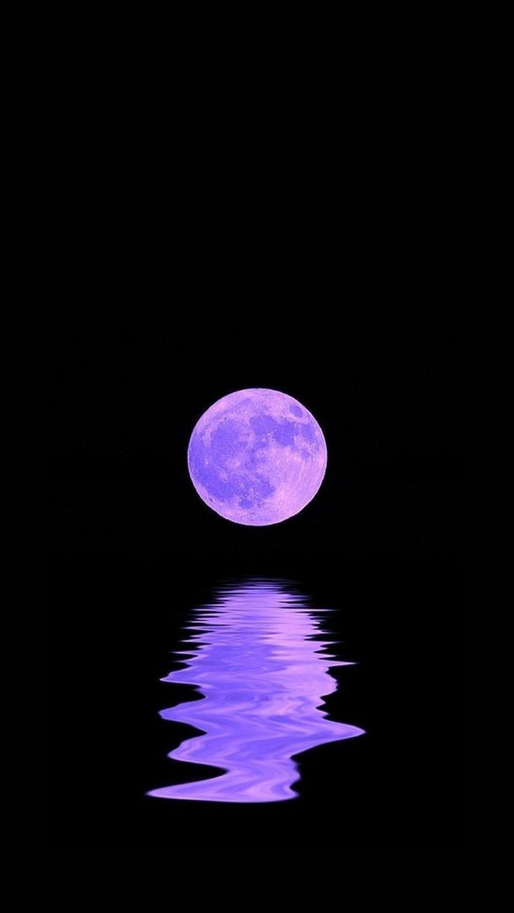 736x1308 purple moon minimalist wallpaper