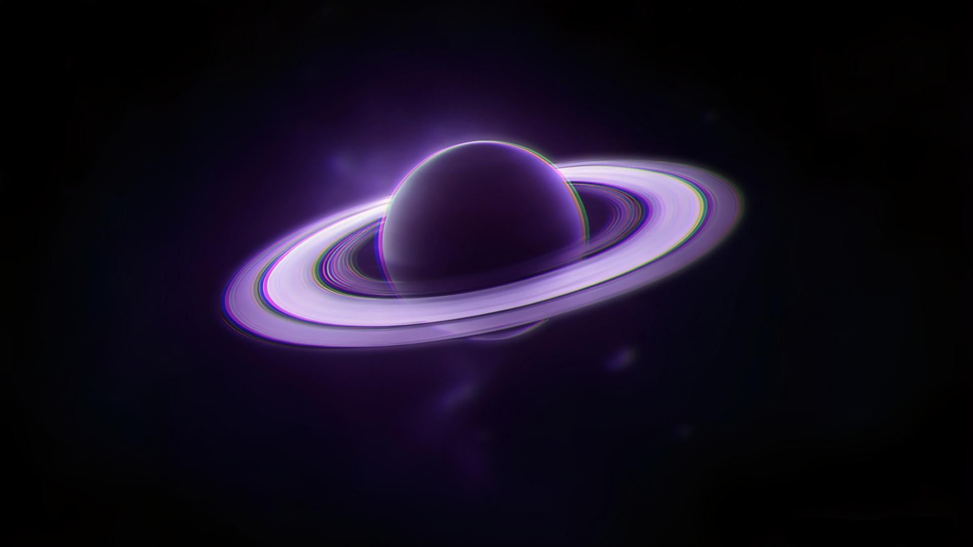 1920x1080 Cosmic Purple Saturn