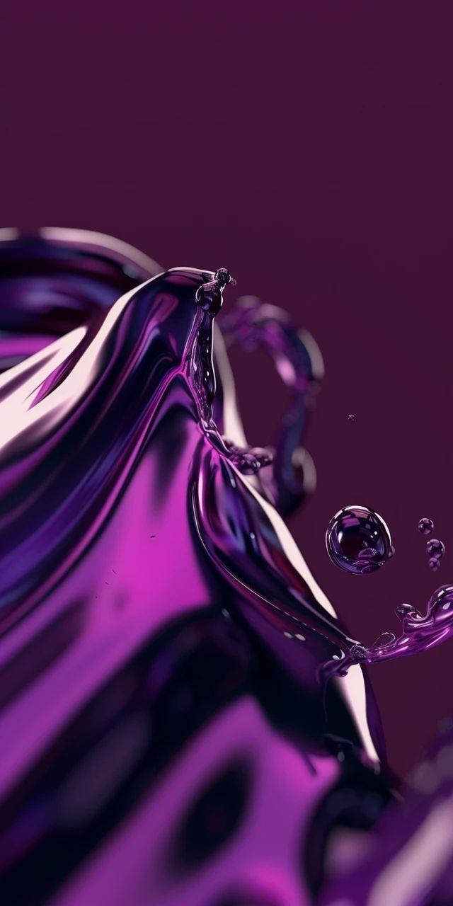 640x1280 Purple Liquid Artistic Photo