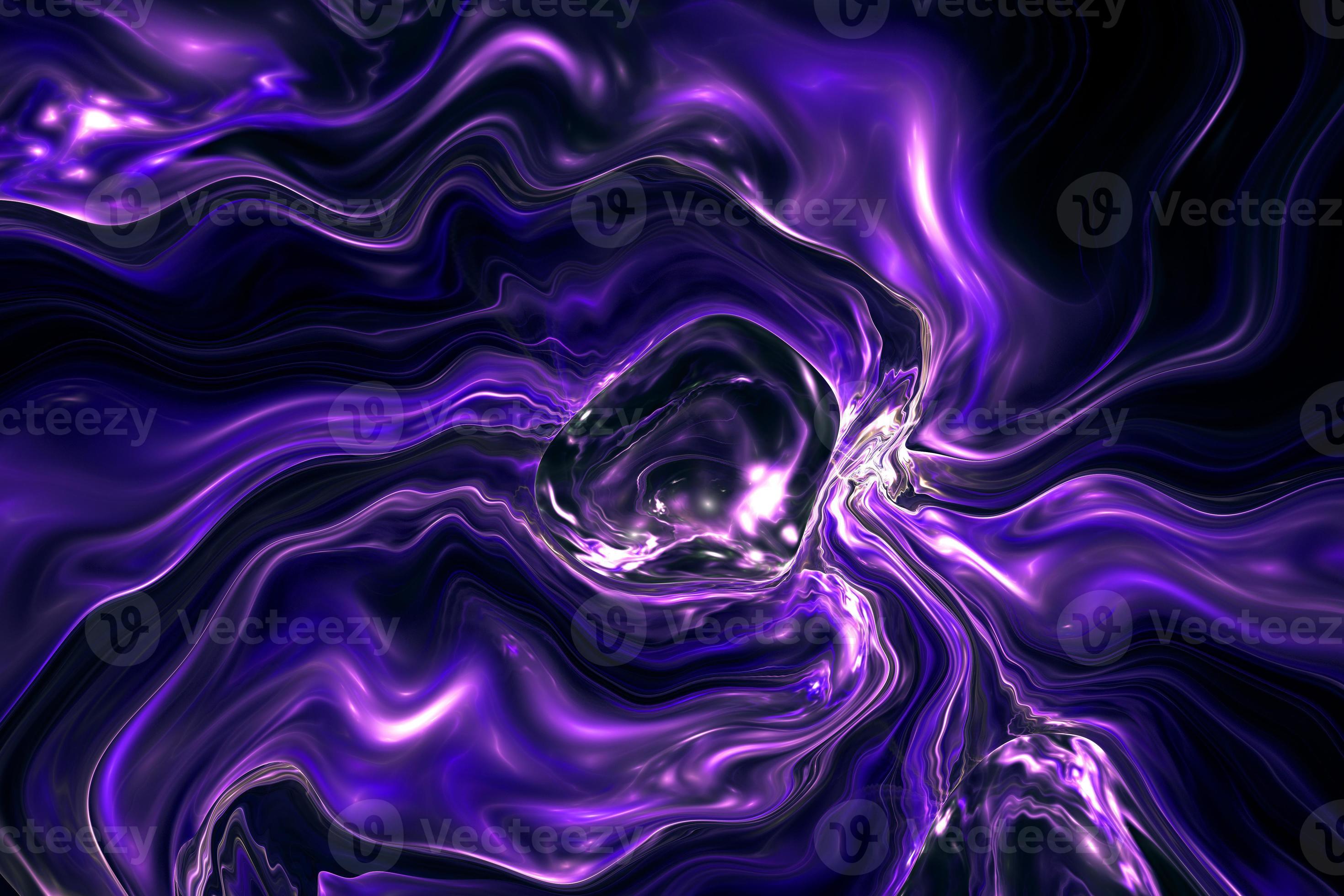2940x1960 Purple liquid gradient 3D rendering. Abstract holographic fluid background