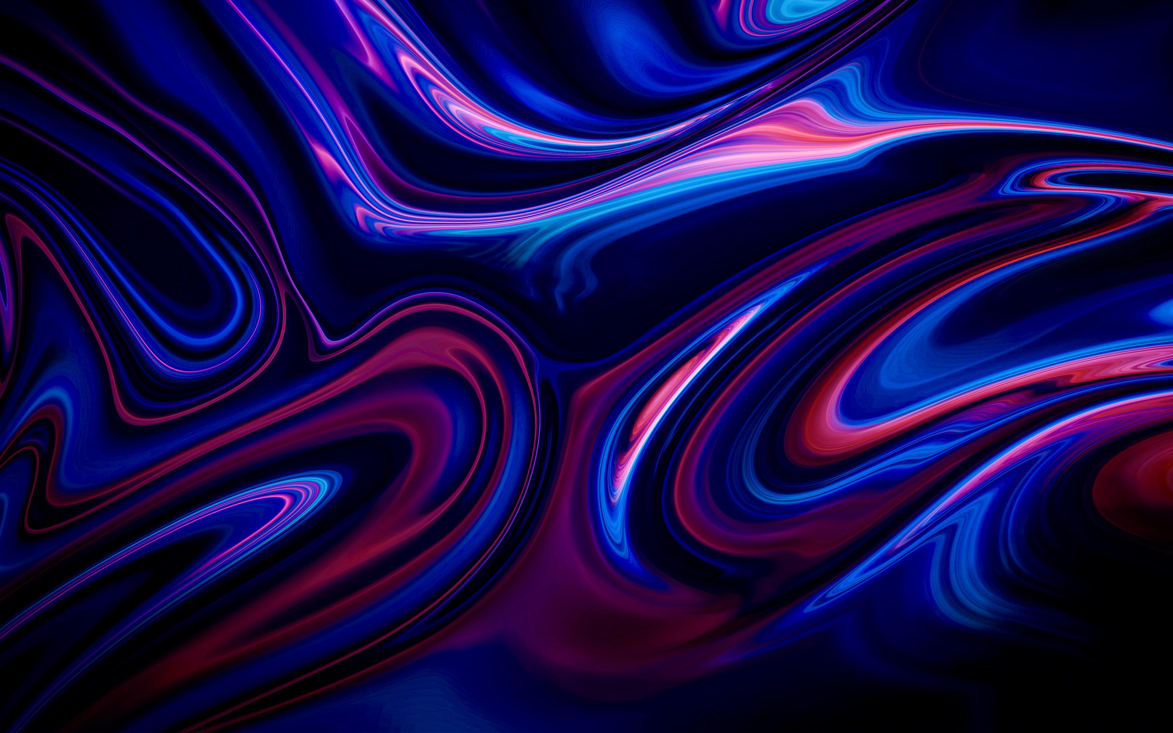 3840x2400 Blue & Purple Abstract Liquid (3840x2160)