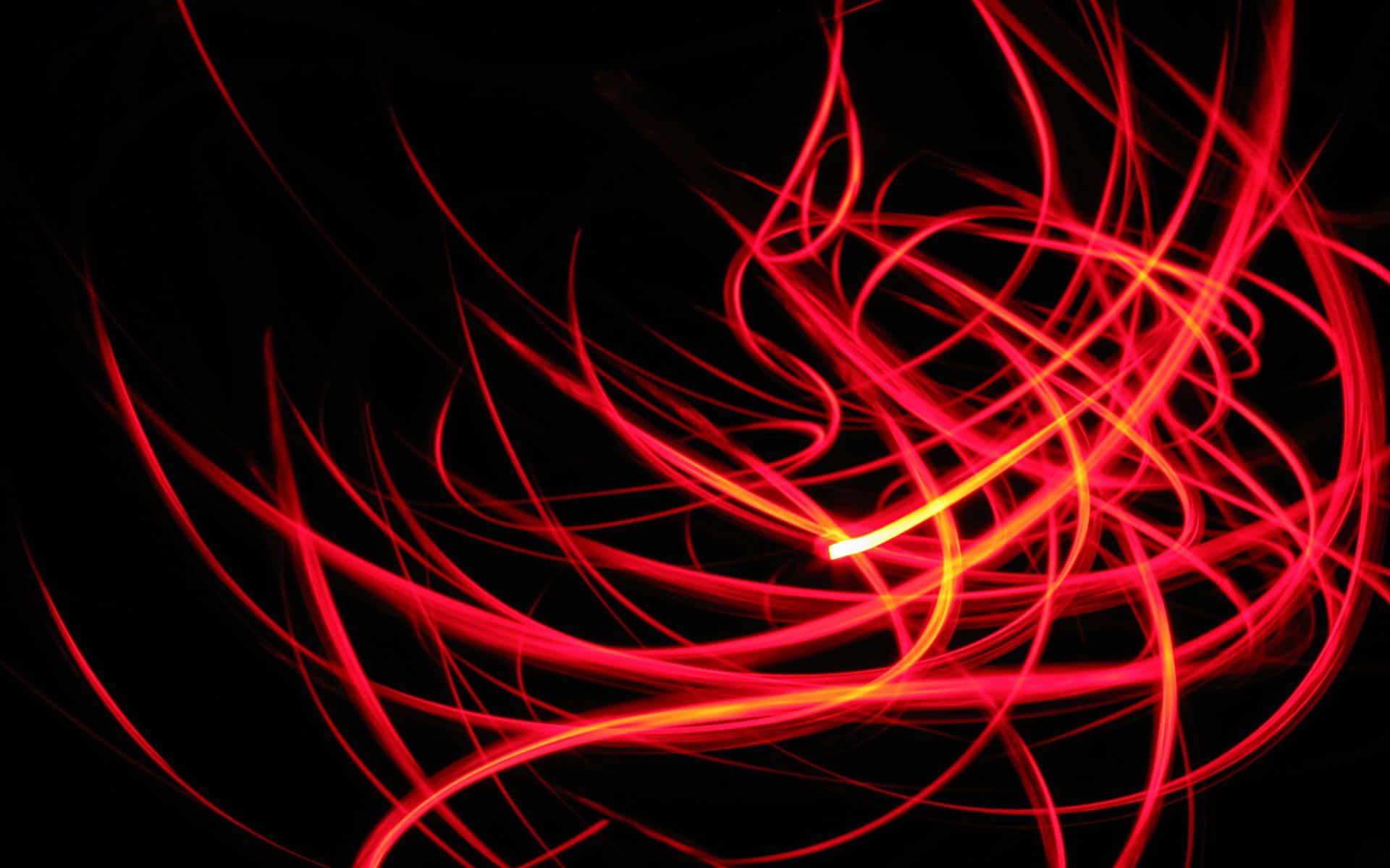 1920x1200 Download Black Red Neon Light Streaks Wallpaper