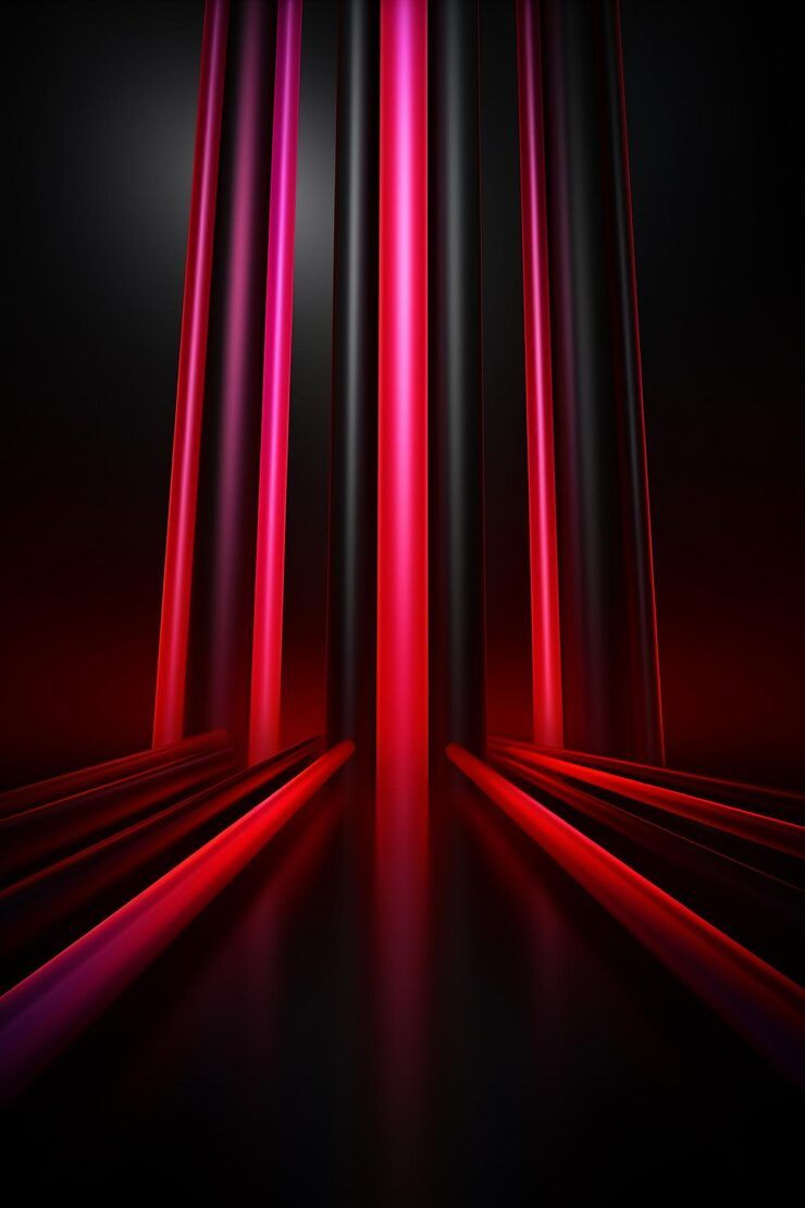 740x1110 Red neon lights wallpaper Image