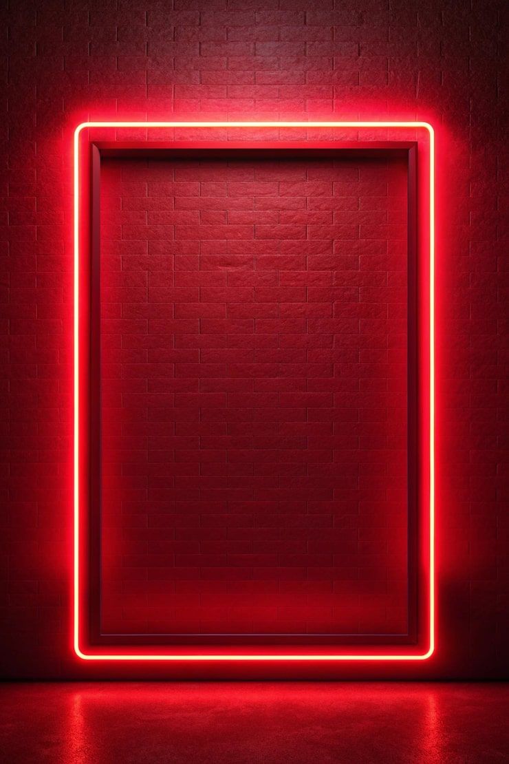 740x1110 Neon red background Image