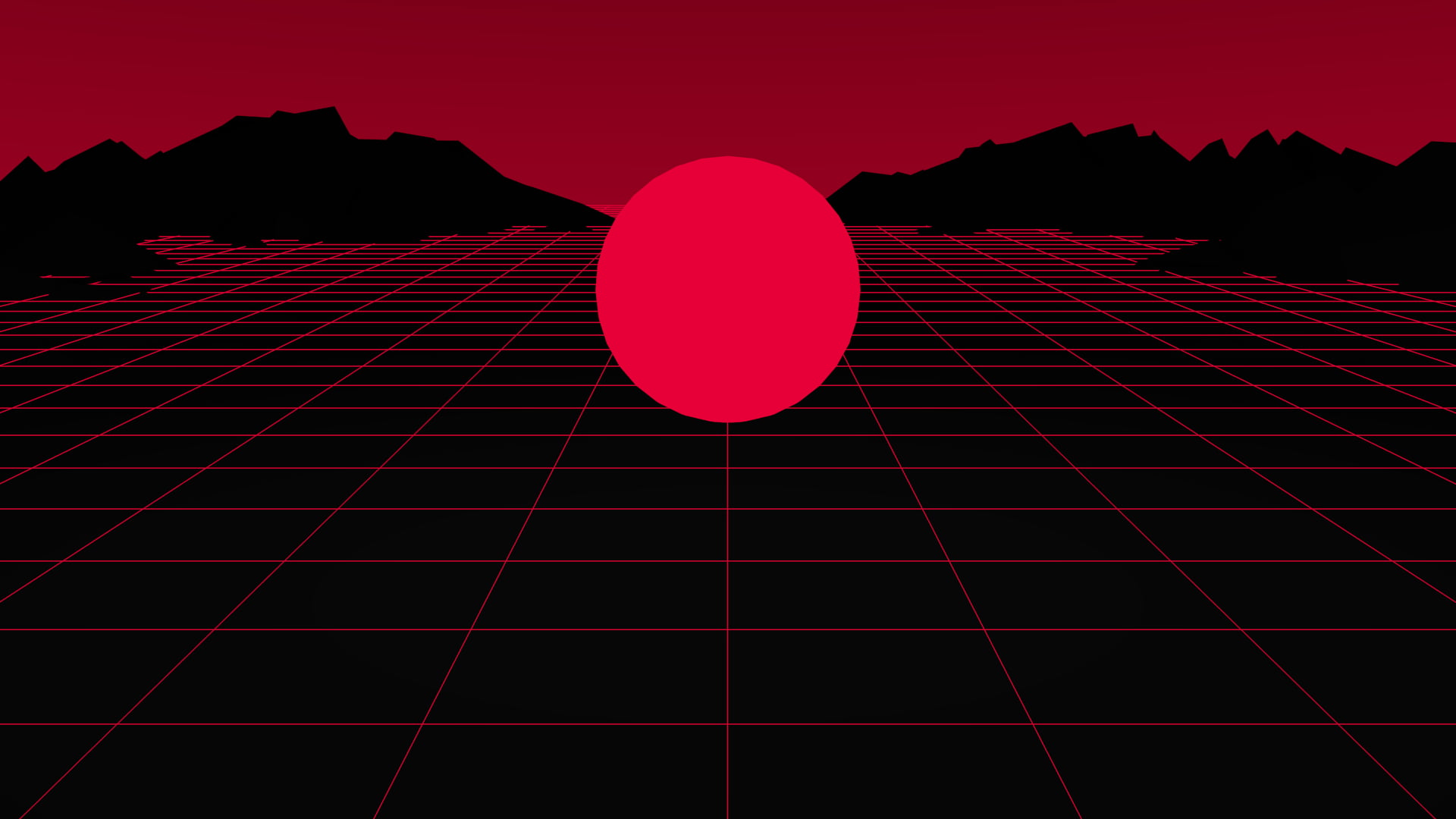 1920x1080 Black and red logo, neon HD wallpaper