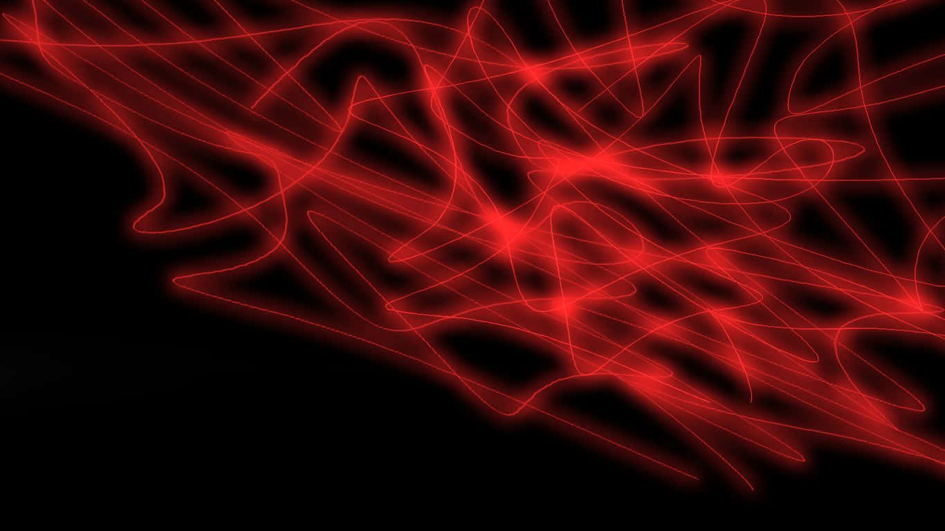1366x768 Red Neon Wallpaper, HD Background