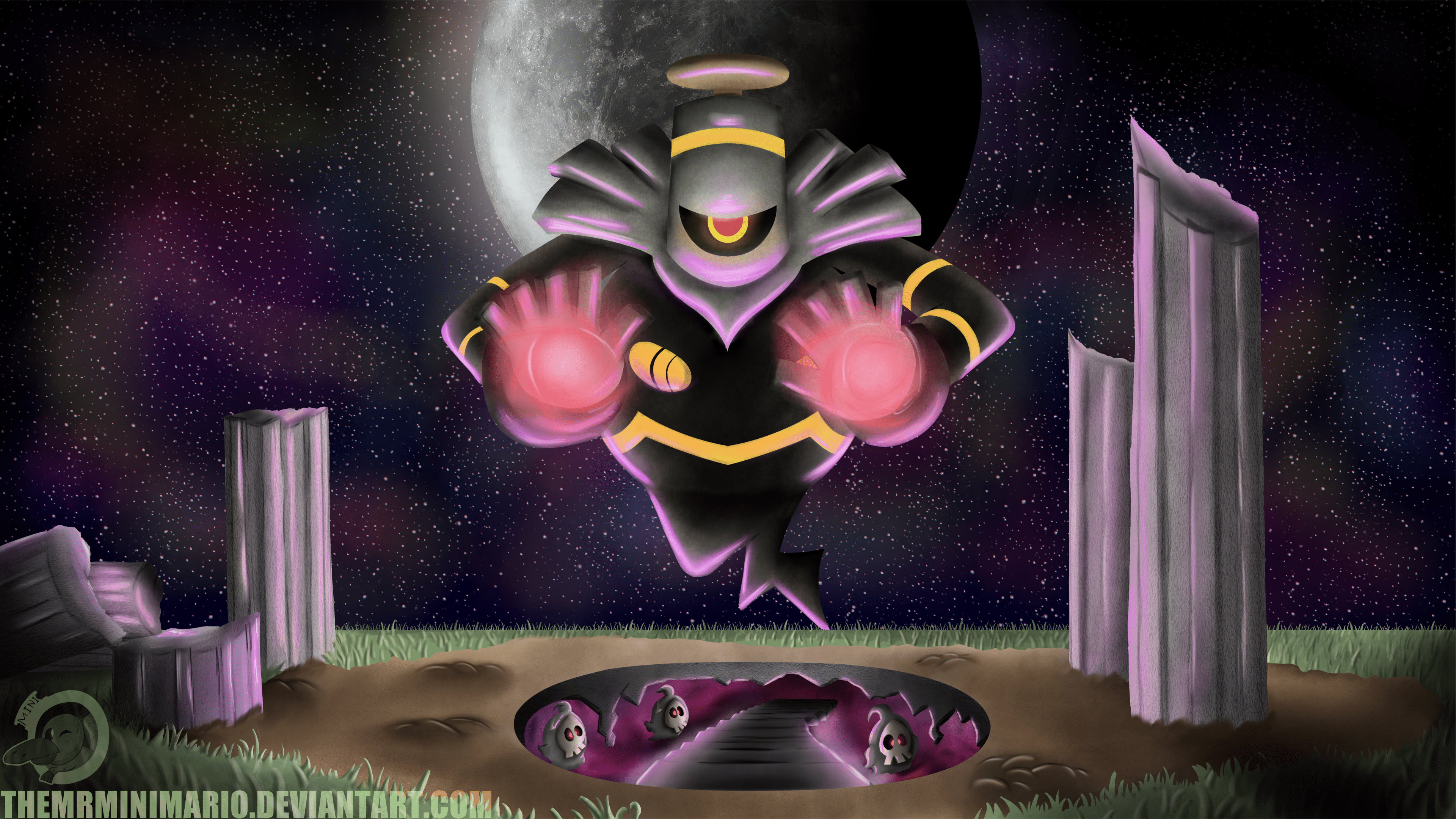 3840x2160 Dusknoirémon by Themrminimario Anime Image Board