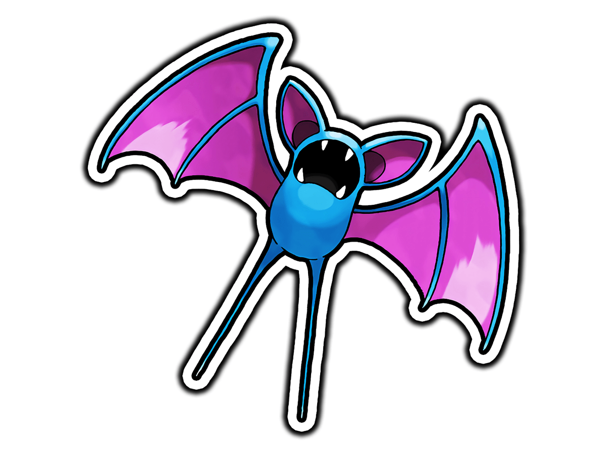 1200x900 Zubat Waterproof Vinyl Sticker Decal Die Cut