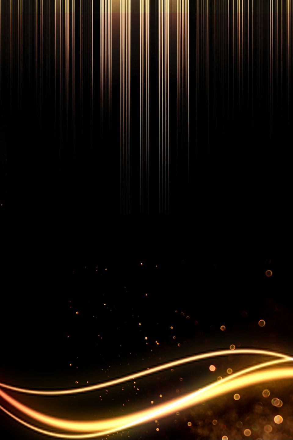 960x1441 Black Gold Atmospheric Anniversary Poster Background Wallpaper Image For Free Download