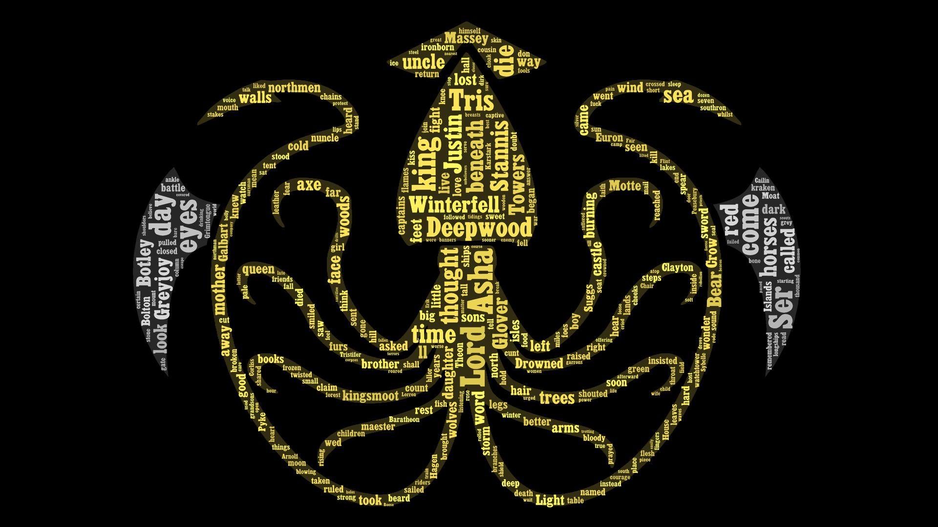 1920x1080 ASOIAF Word Cloud Greyjoy Song of Ice and Fire