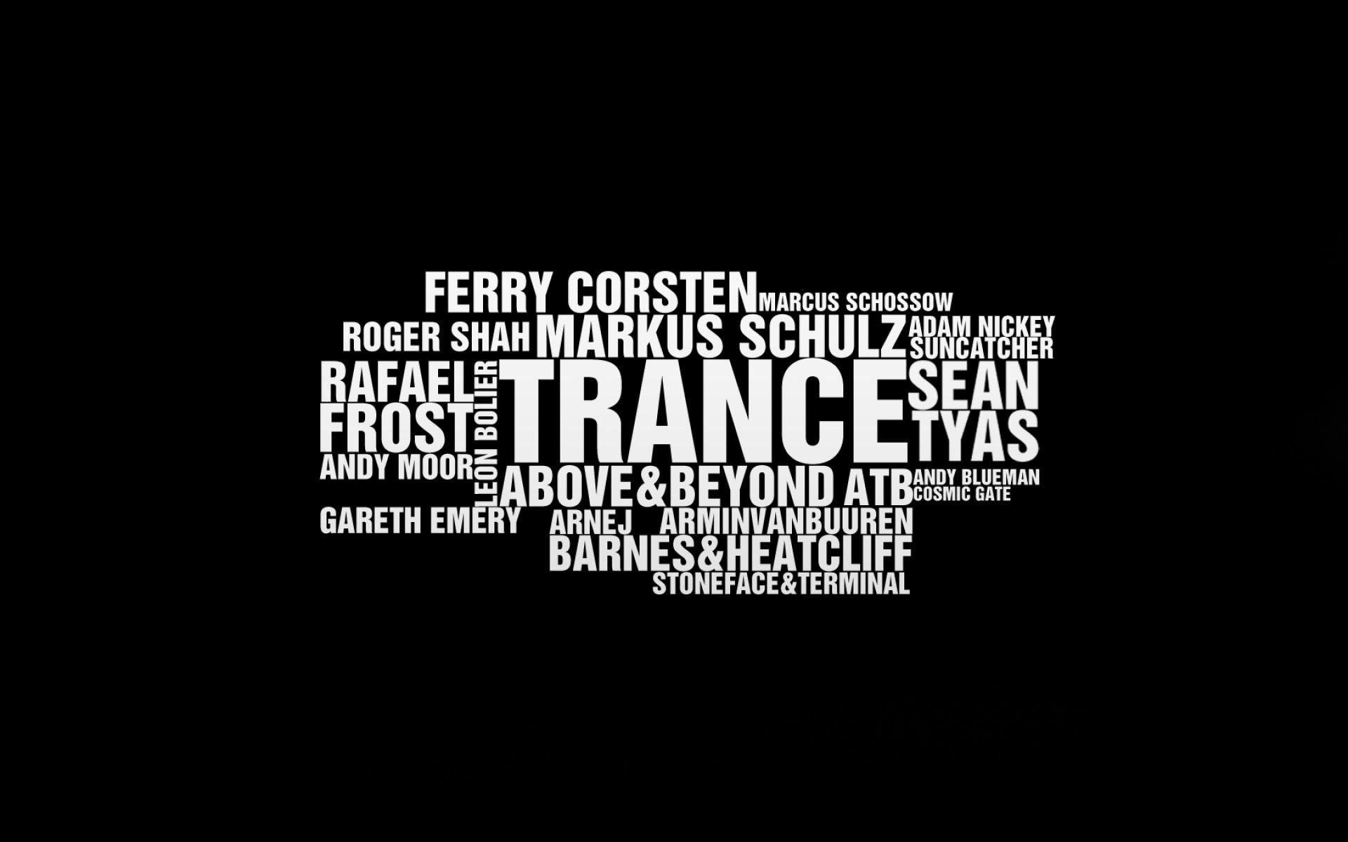 1920x1200 Van, Buuren, Above, Beyond, Typography, Abstract, Wordcloud Text