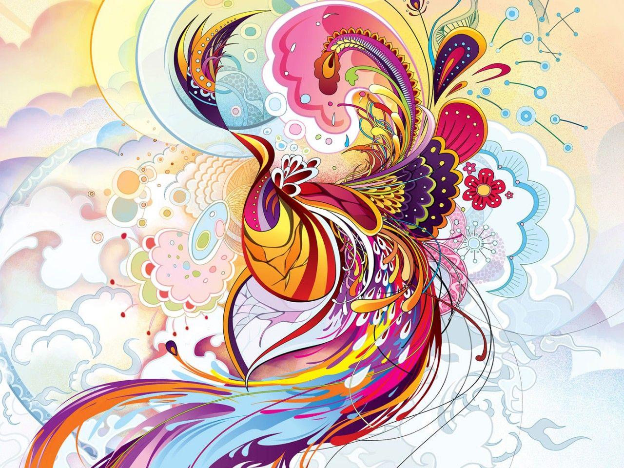 1280x960 High resolution abstract phoenix wallpaper