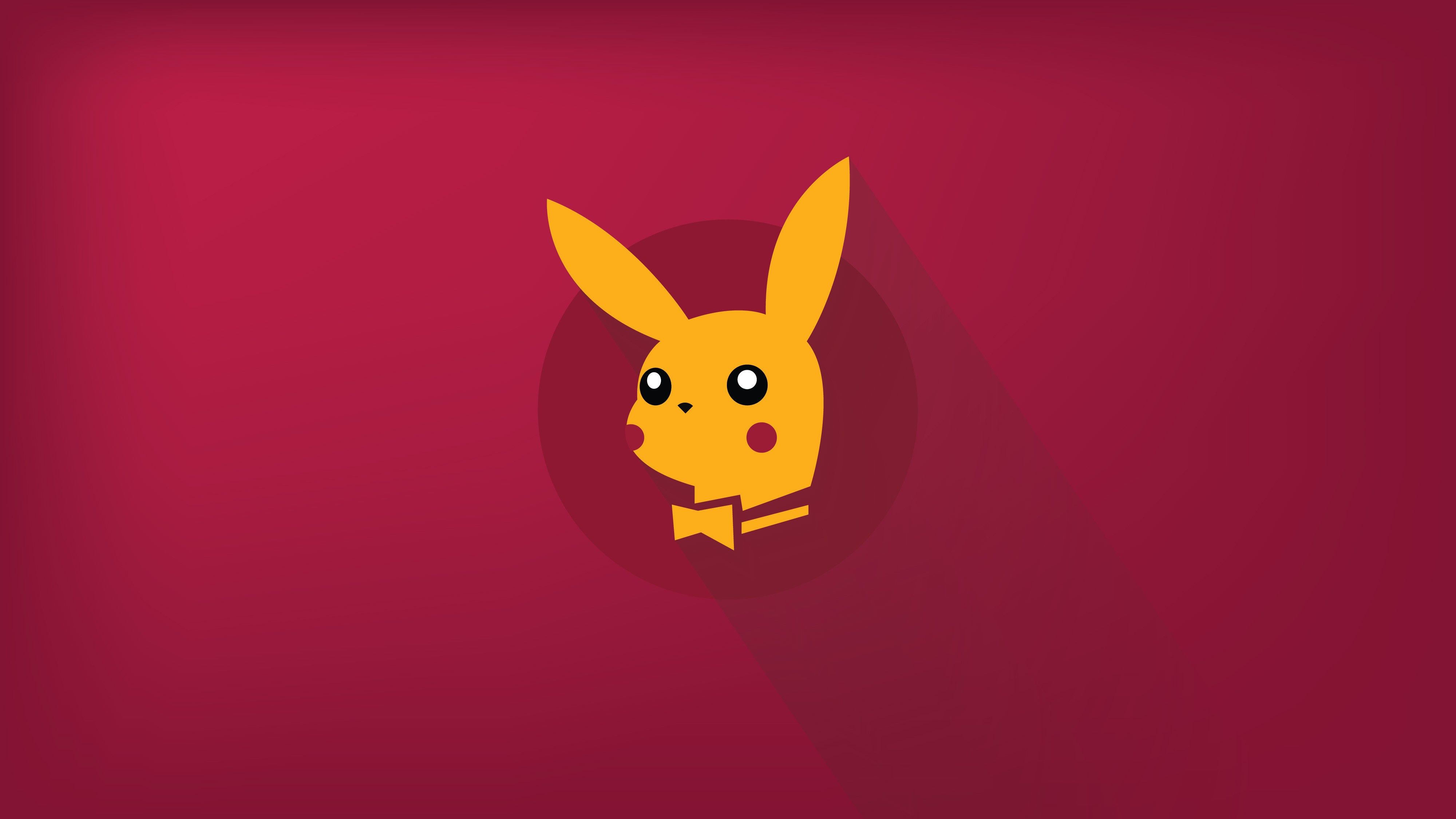 4000x2250 Minimalist Pikachu 4K Ultra HD Wallpaper