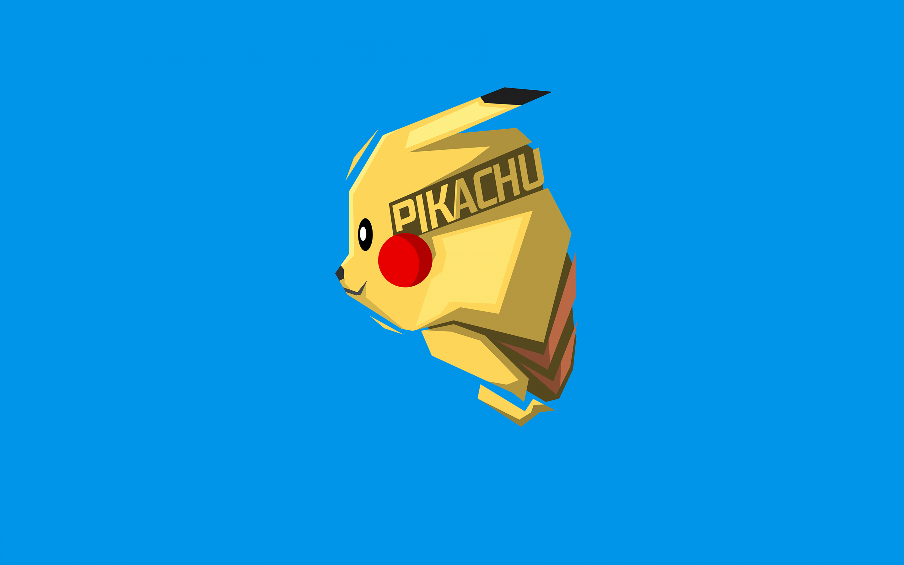 2880x1800 Pikachu Wallpaper 4K, Minimalist, Pokemon