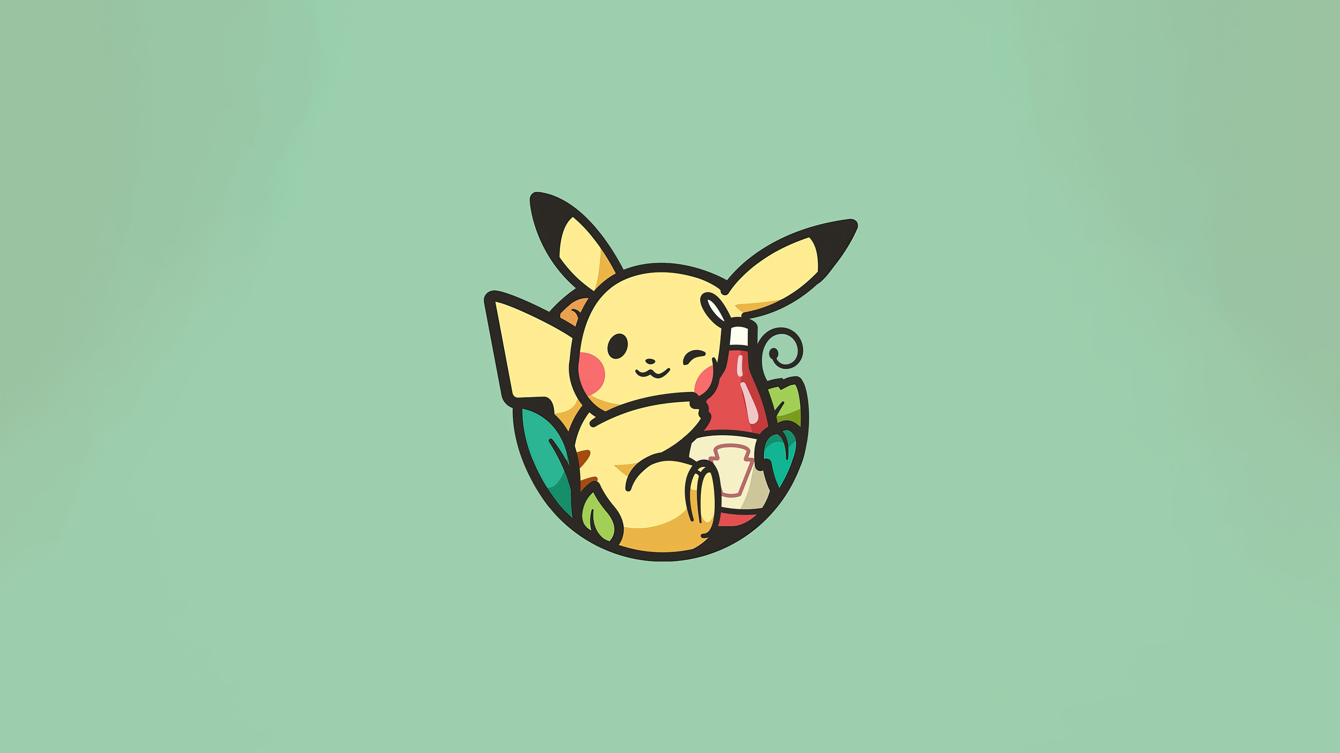 5120x2880 Pikachu Minimal 5k Wallpaper, HD Anime Wallpaper, 4k Wallpaper, Image, Background, Photos and Picture