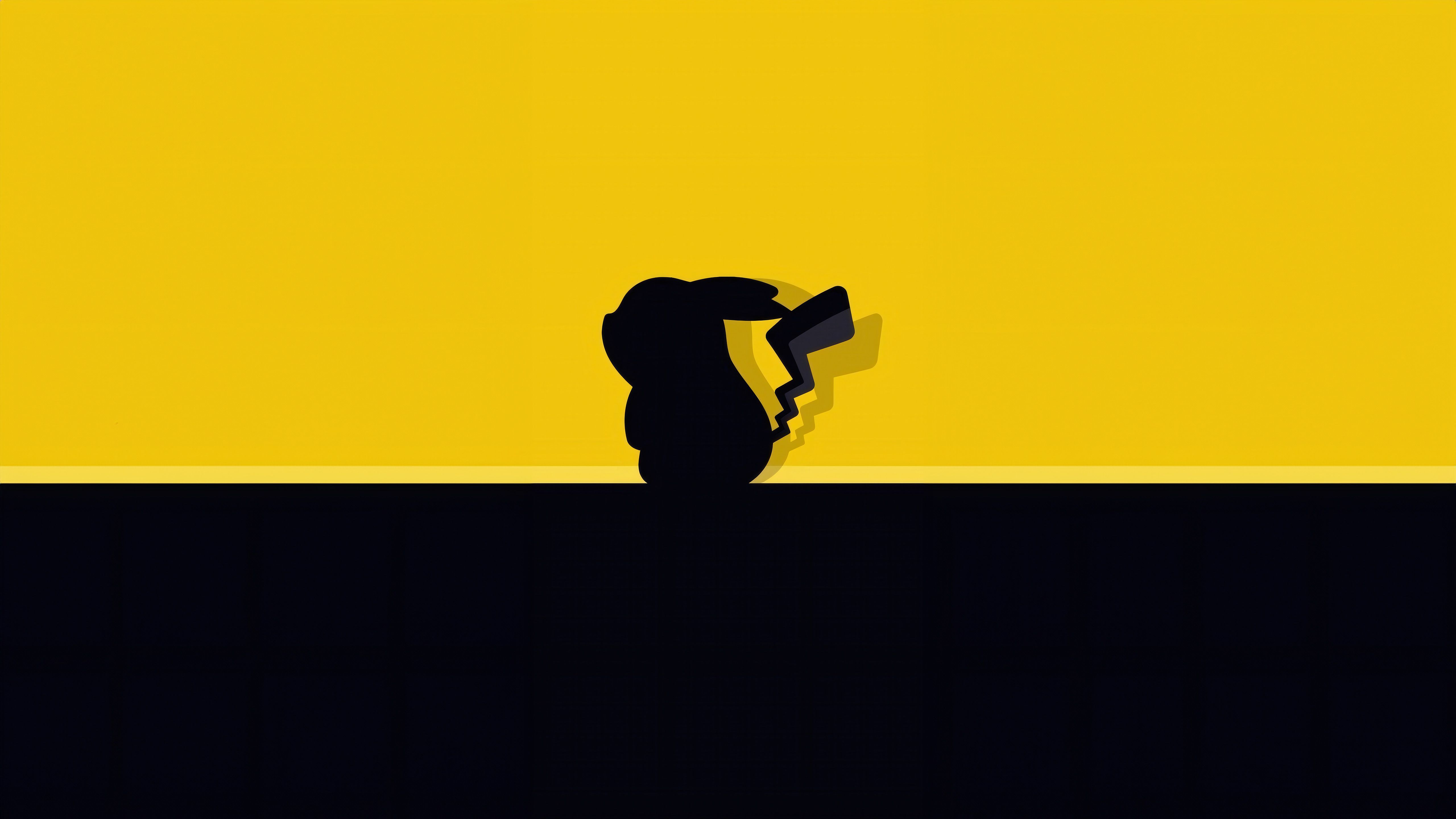 5120x2880 Pikachu Minimalism 5k Wallpaper, HD Cartoons Wallpaper, 4k Wallpaper, Image, Background, Photos and Picture