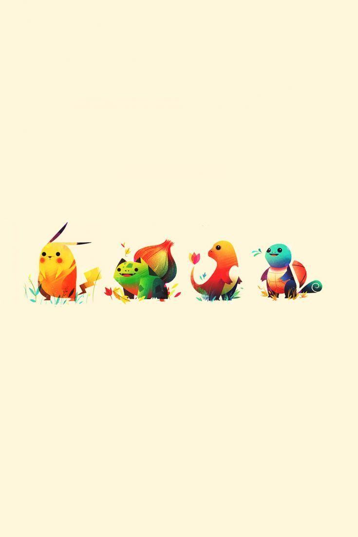 735x1102 Download Minimal Cute Pokemon Wallpaper