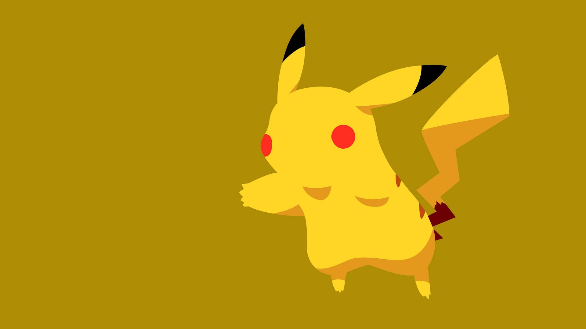 1920x1080 Download Pikachu 4K Leaping Vector Art Wallpaper