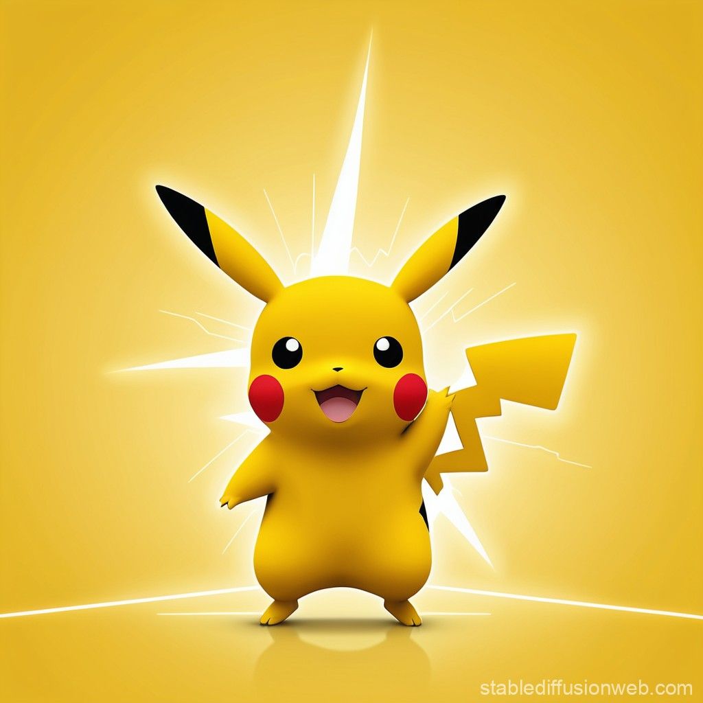 1024x1024 Minimalist Pikachu Wallpaper. Stable Diffusion Online
