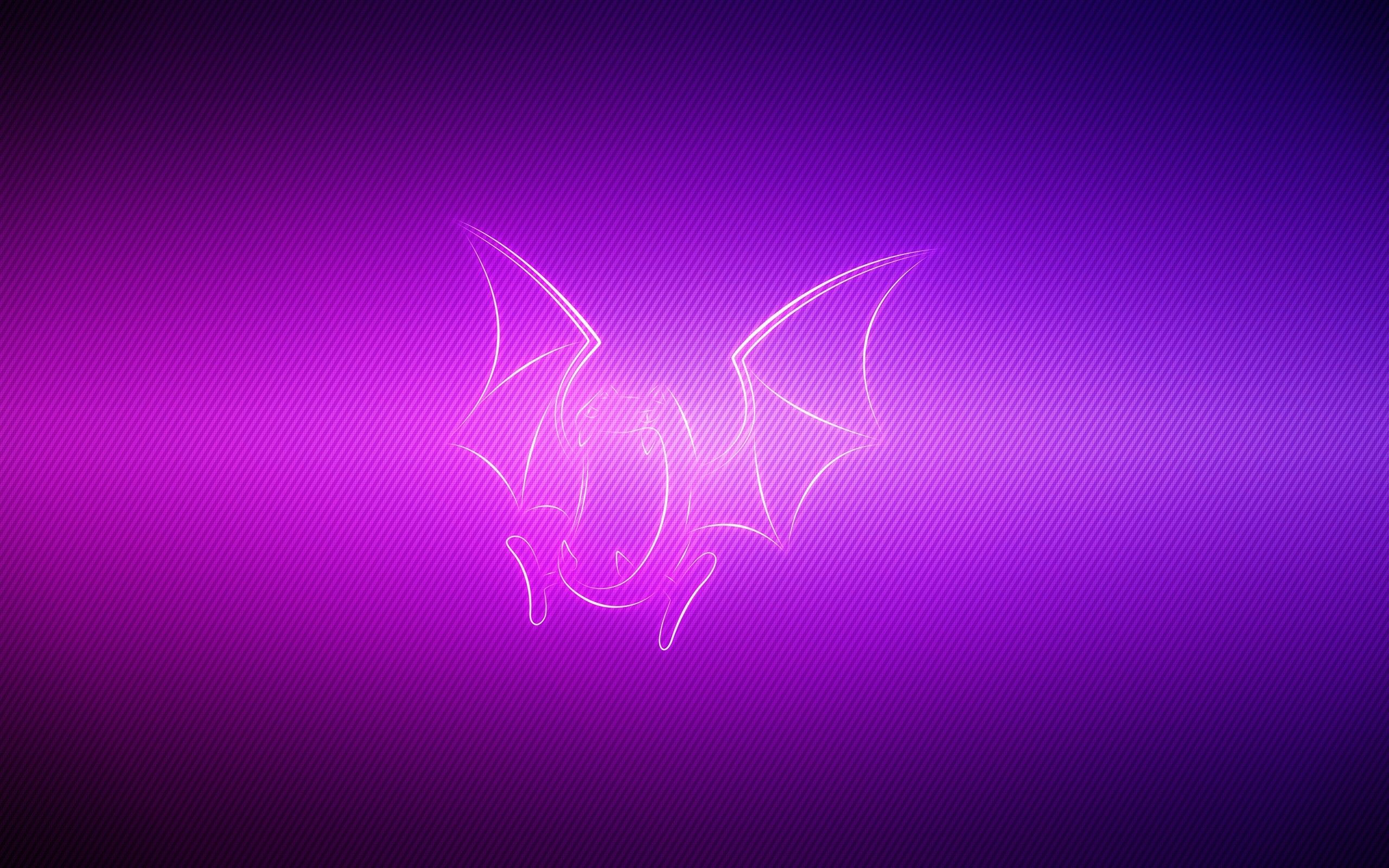 2560x1600 Wallpaper line, image, pokemon, golbat, golbat for mobile and desktop, section минимализм, resolution 2560x1600