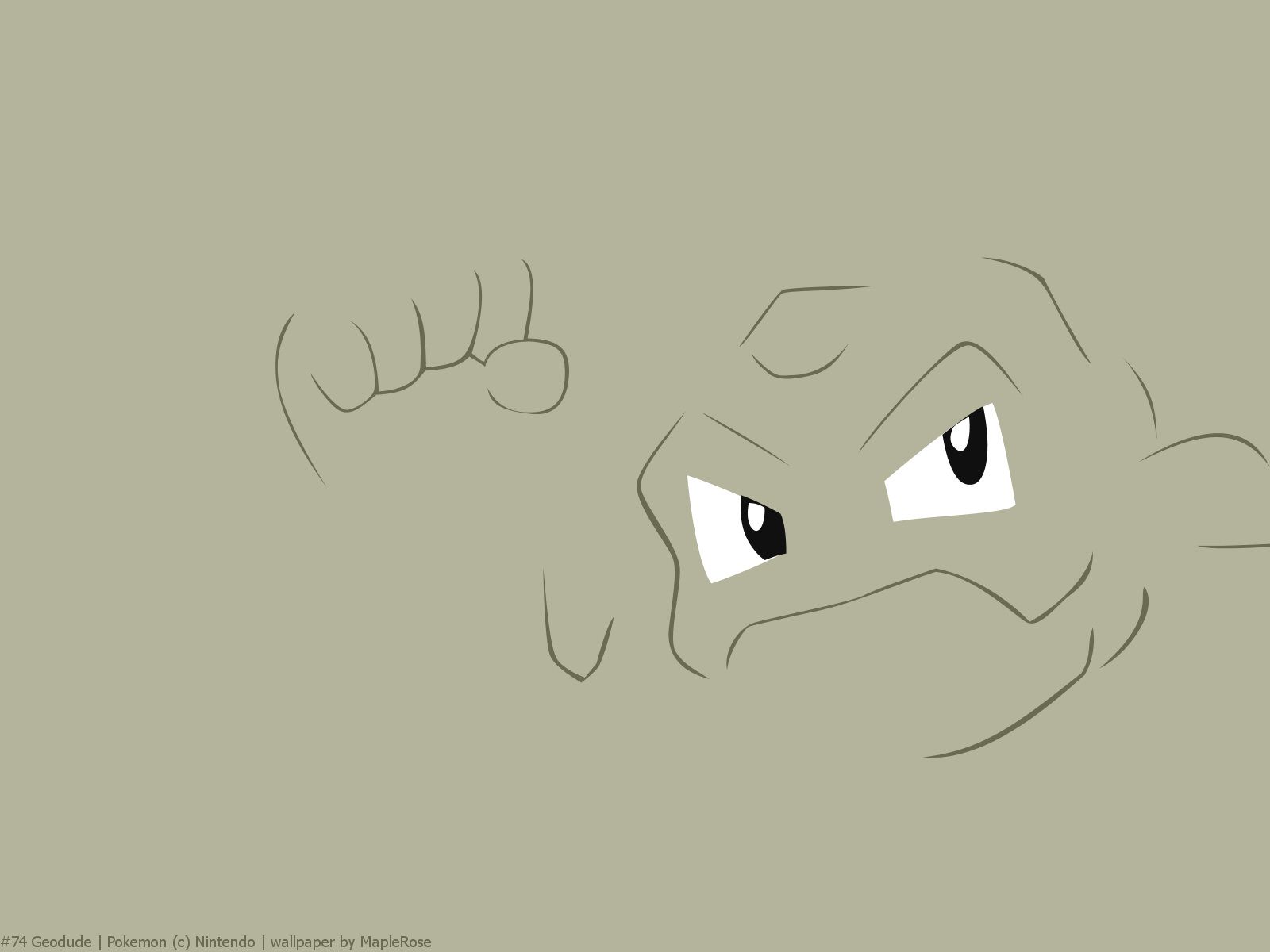1600x1200 Geodude. PokéWalls