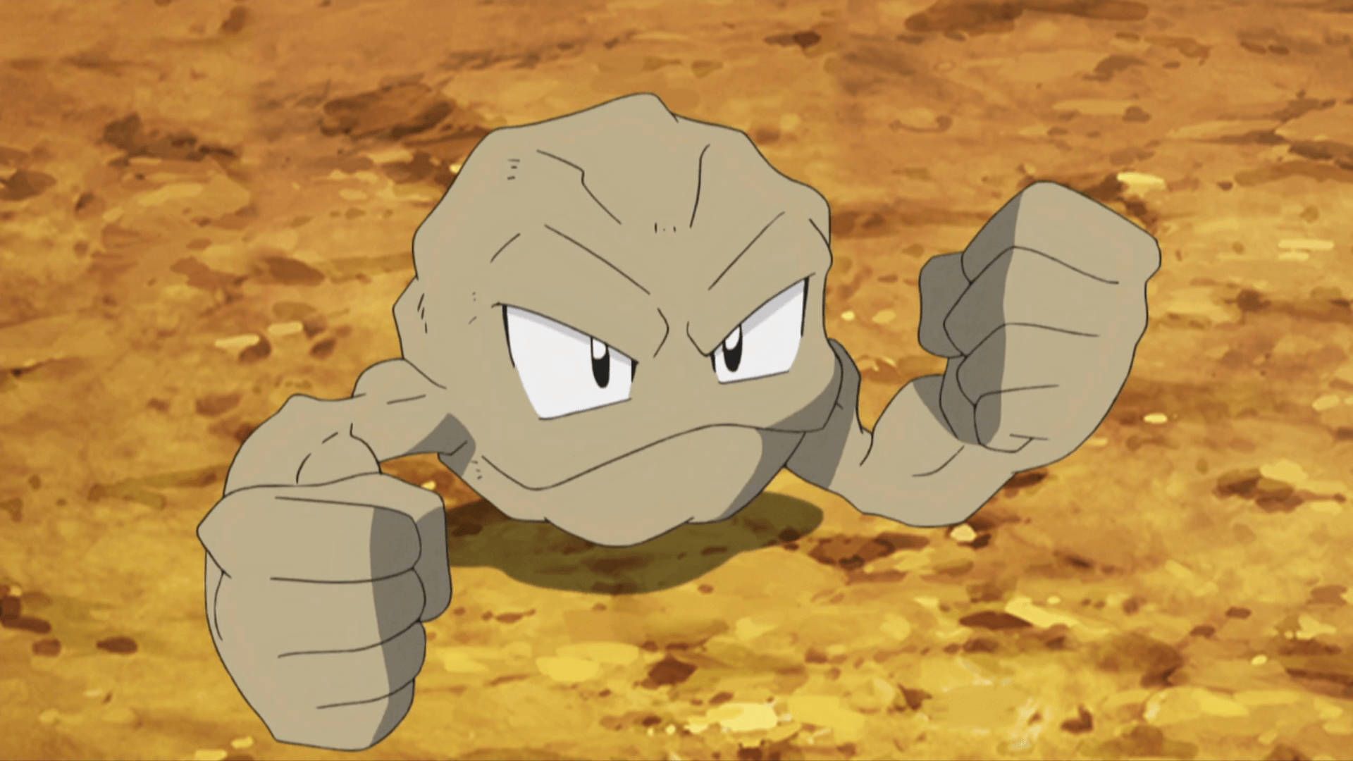 1920x1080 Download 2d Pokemon Geodude On Ground Wallpaper