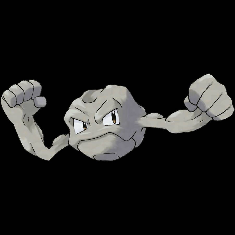 902x902 Download Pokemon Geodude With White Background Wallpaper
