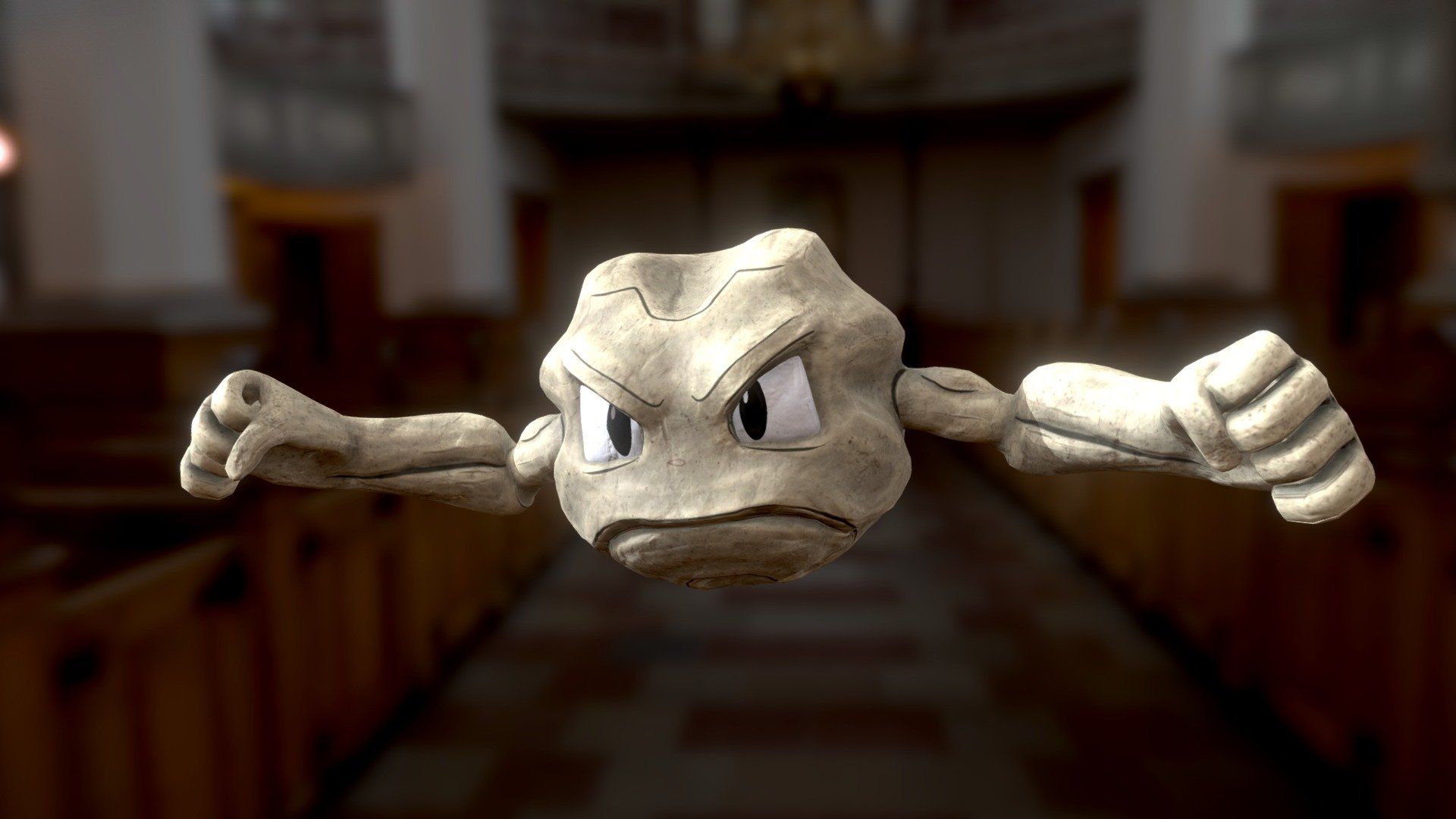 1920x1080 Geodude Pokemon Free 3D model by Ankush Gupta [6ef171b]