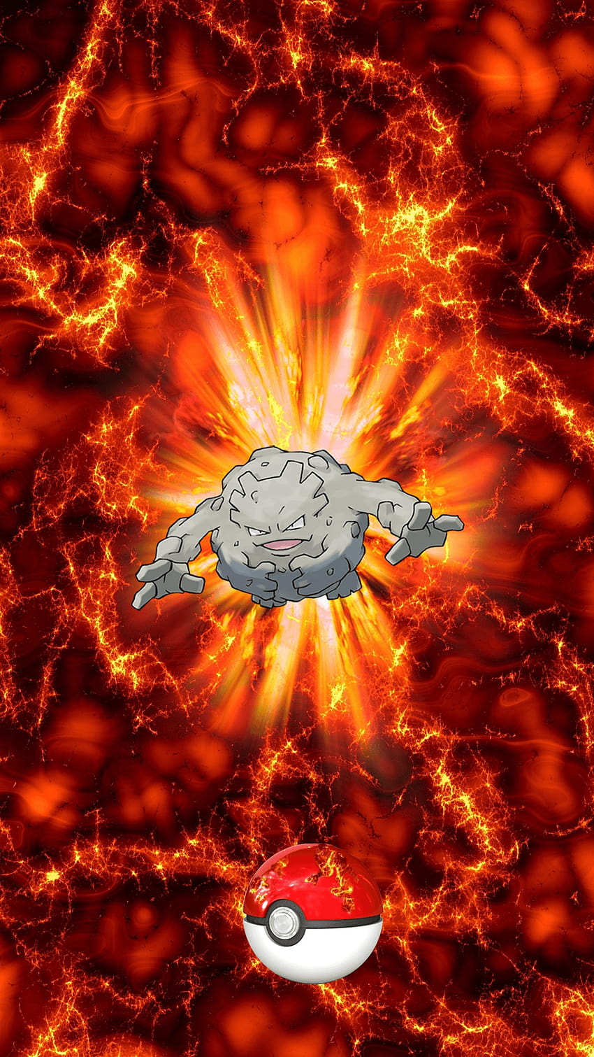 850x1511 Geodude by JoshuaDunlop HD wallpaper