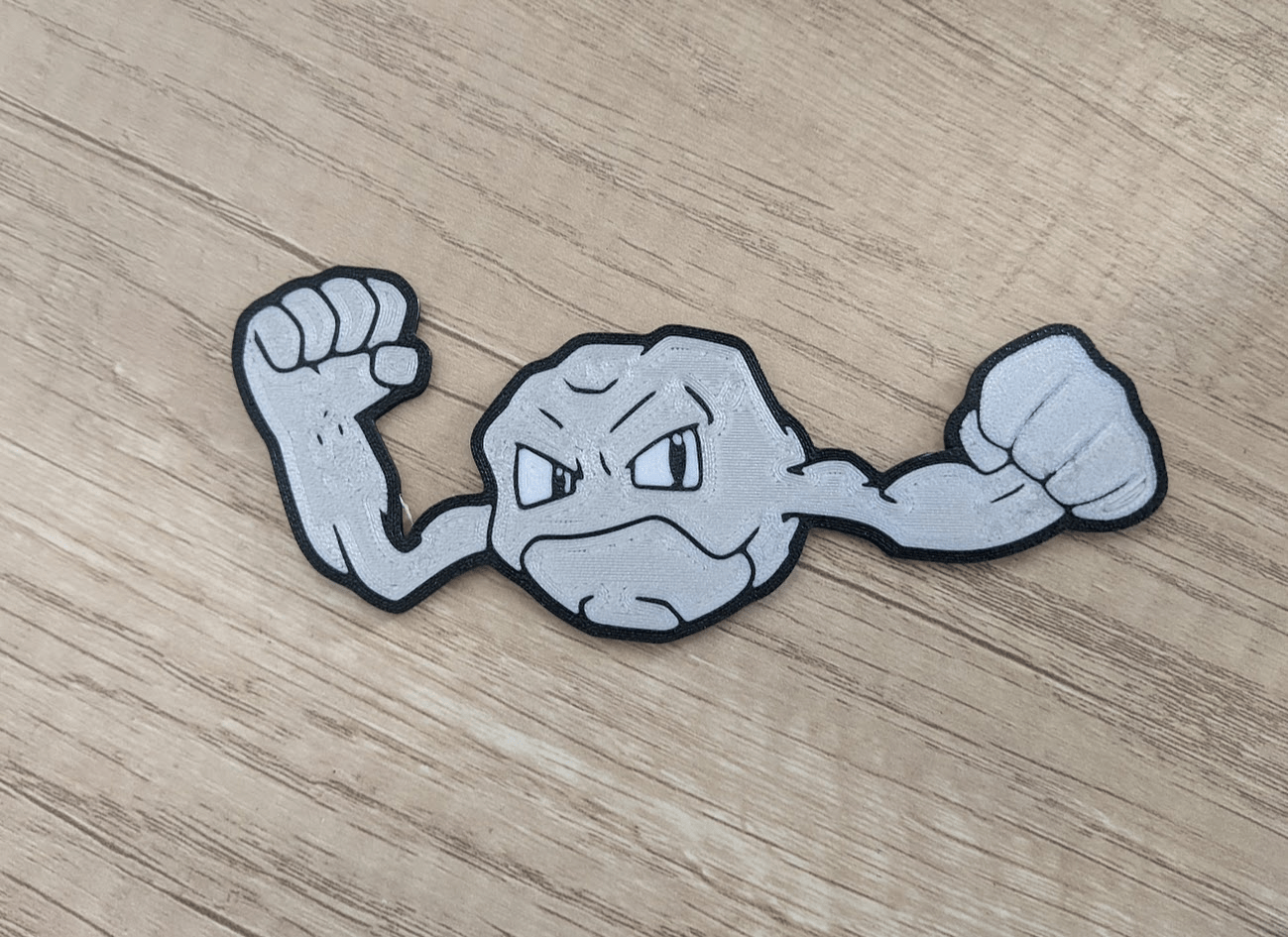 1299x945 Geodude Wall Art 3D Print Model