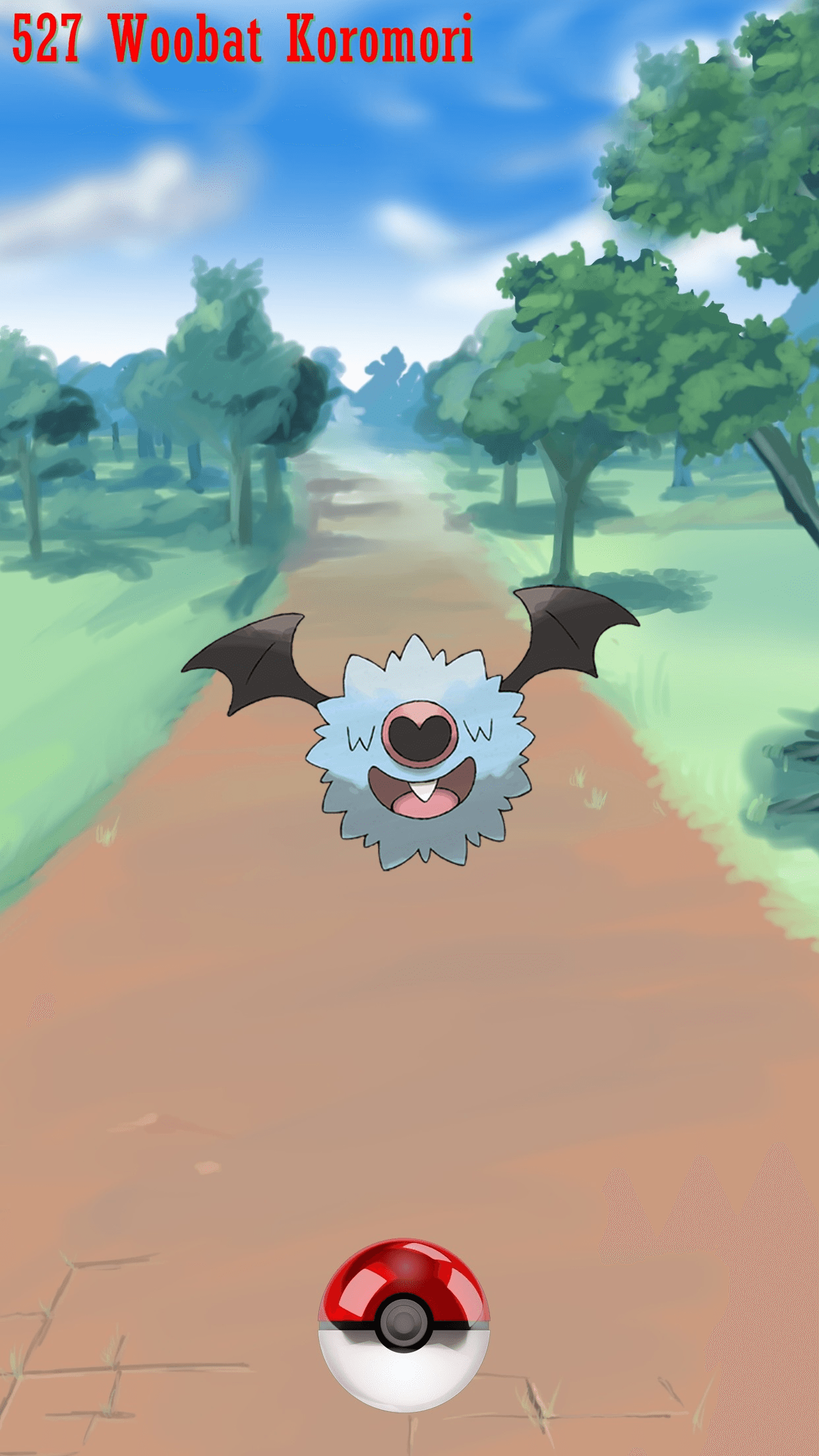 1242x2208 Woobat HD Wallpaper