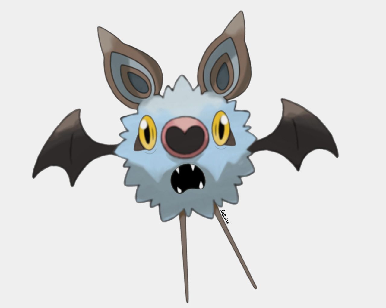1280x1024 Have you ever noticed each bat Pokemon has a separate prominent facial feature?