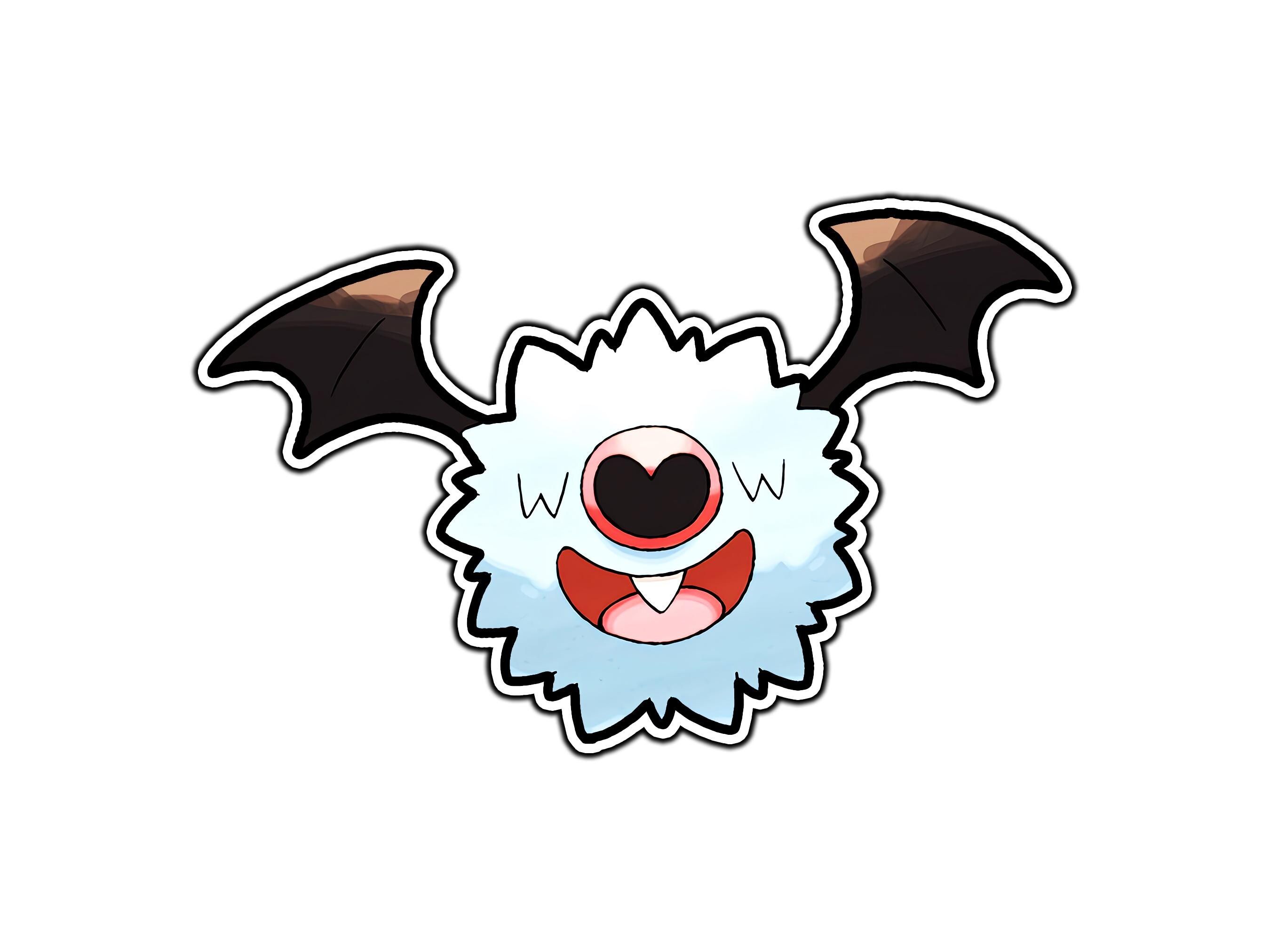 2700x2025 Woobat Cute Anime Sticker. Waterproof Vinyl Decal for Laptop, Water Bottle, Car, Gamer Gift