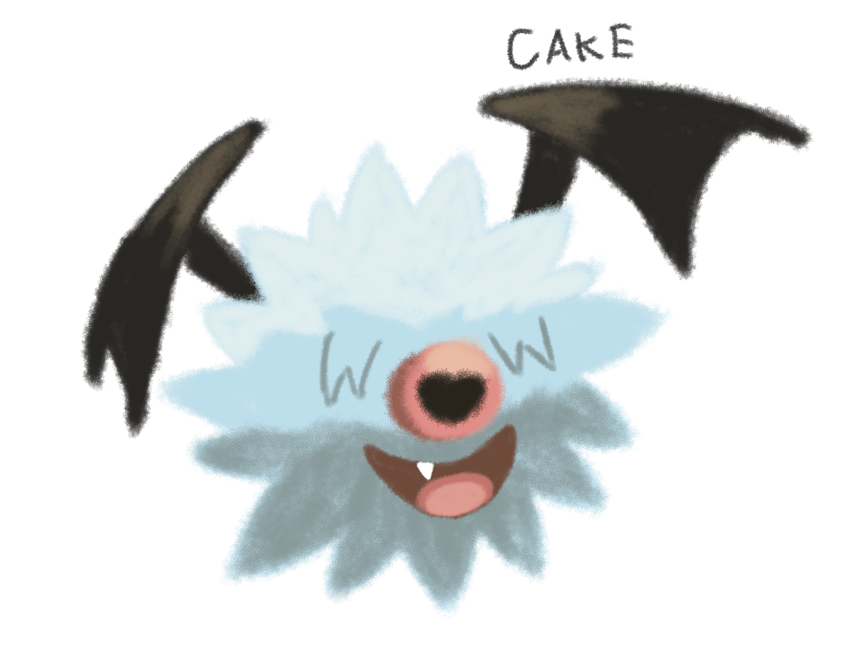 1200x926 Woobat, Cartoon, Digital PNG