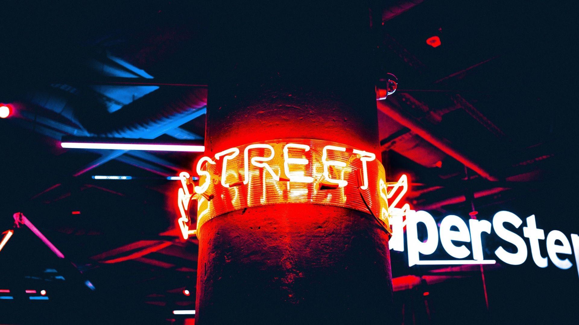 1920x1080 inscription, neon, backlight desktop PC and Mac wallpaper