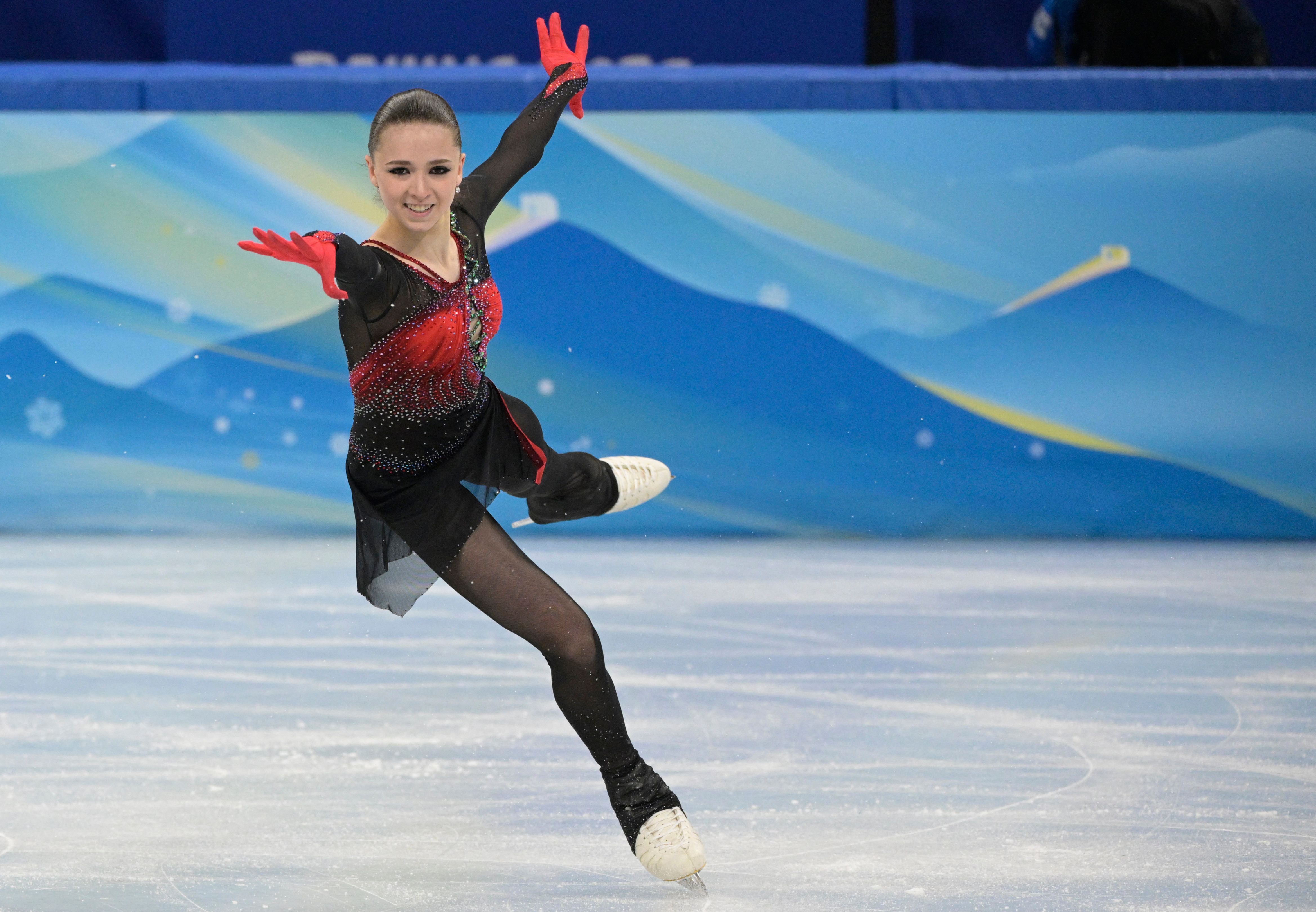 4679x3243 Video: 15 Year Old Kamila Valieva Lands 1st Women's Quad Jump