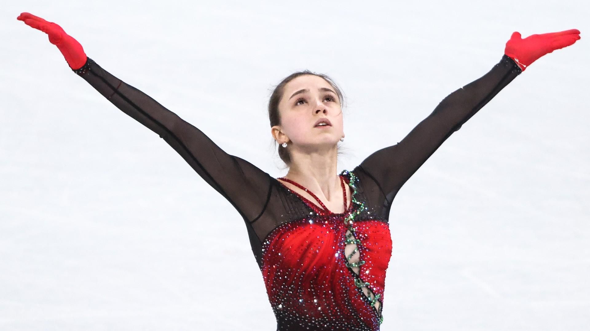 1920x1080 Russia's Kamila Valieva becomes first woman to land quadruple jump in Olympic figure skating