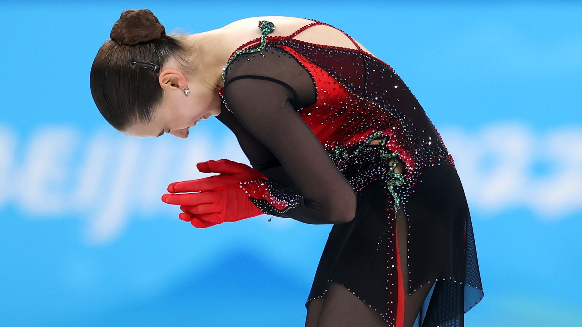 1920x1080 Winter Olympics: Russian Kamila Valieva finishes 4th after falling