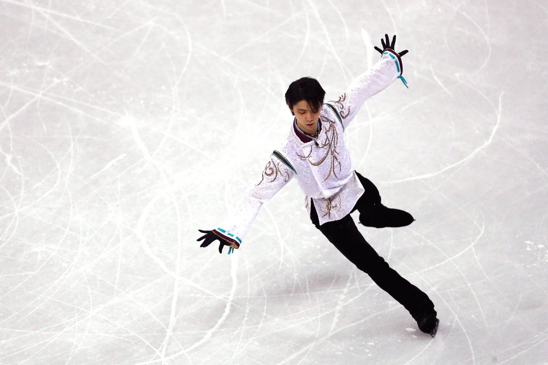 1920x1280 Download Figure Skating Medalist Yuzuru Hanyu At PyeongChang Games Wallpaper