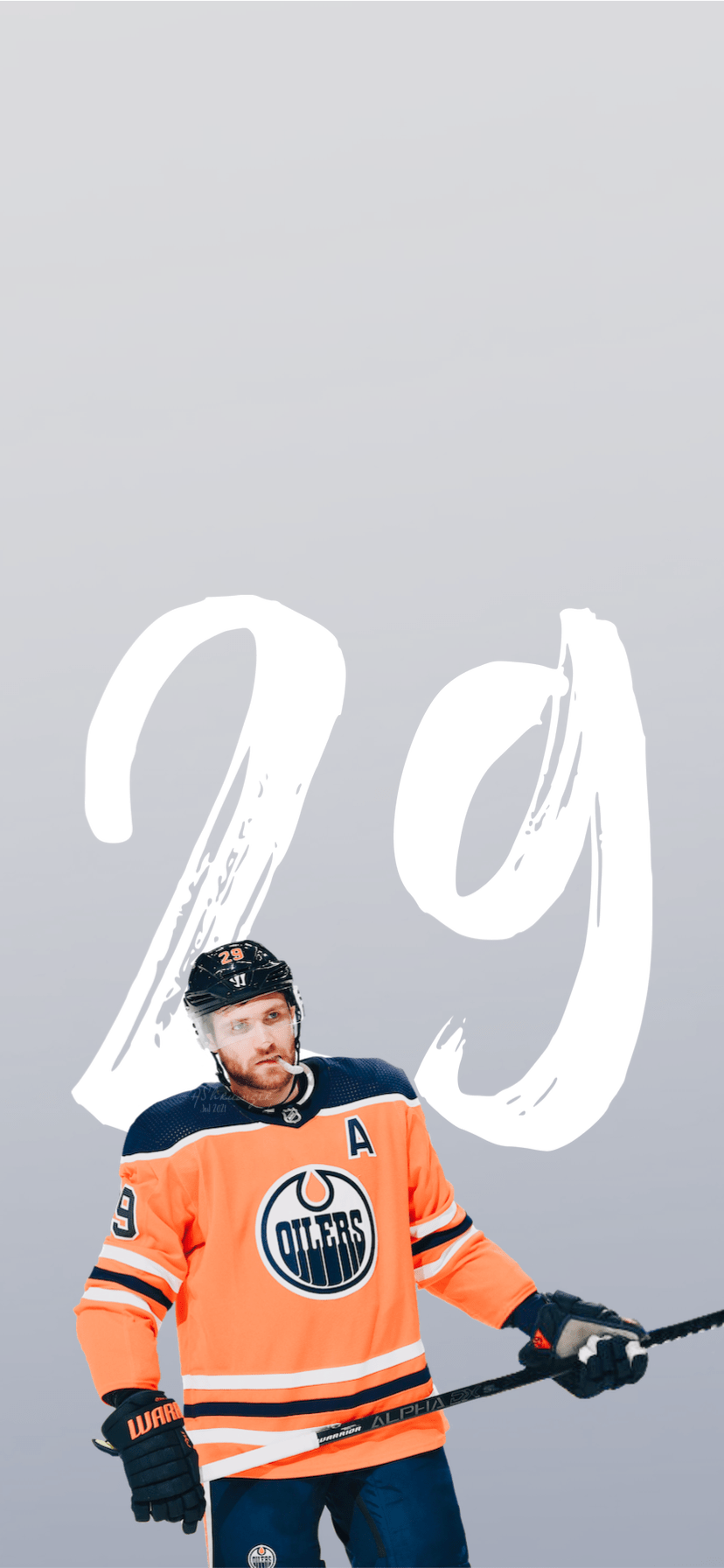 828x1792 wallpaper • leon draisaitl + name & number (iphone 11) Requested by anon Credits of the wallpaper' elements and style go to