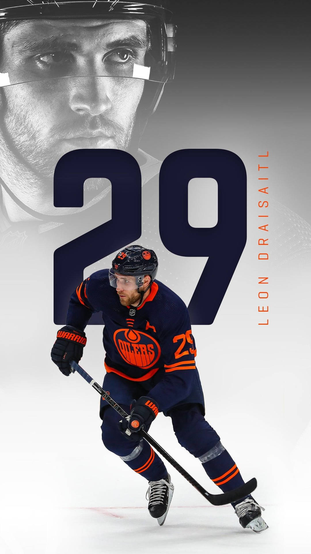 1080x1920 Download Edmonton Oilers No. 29 Leon Draisaitl Digital Art Wallpaper