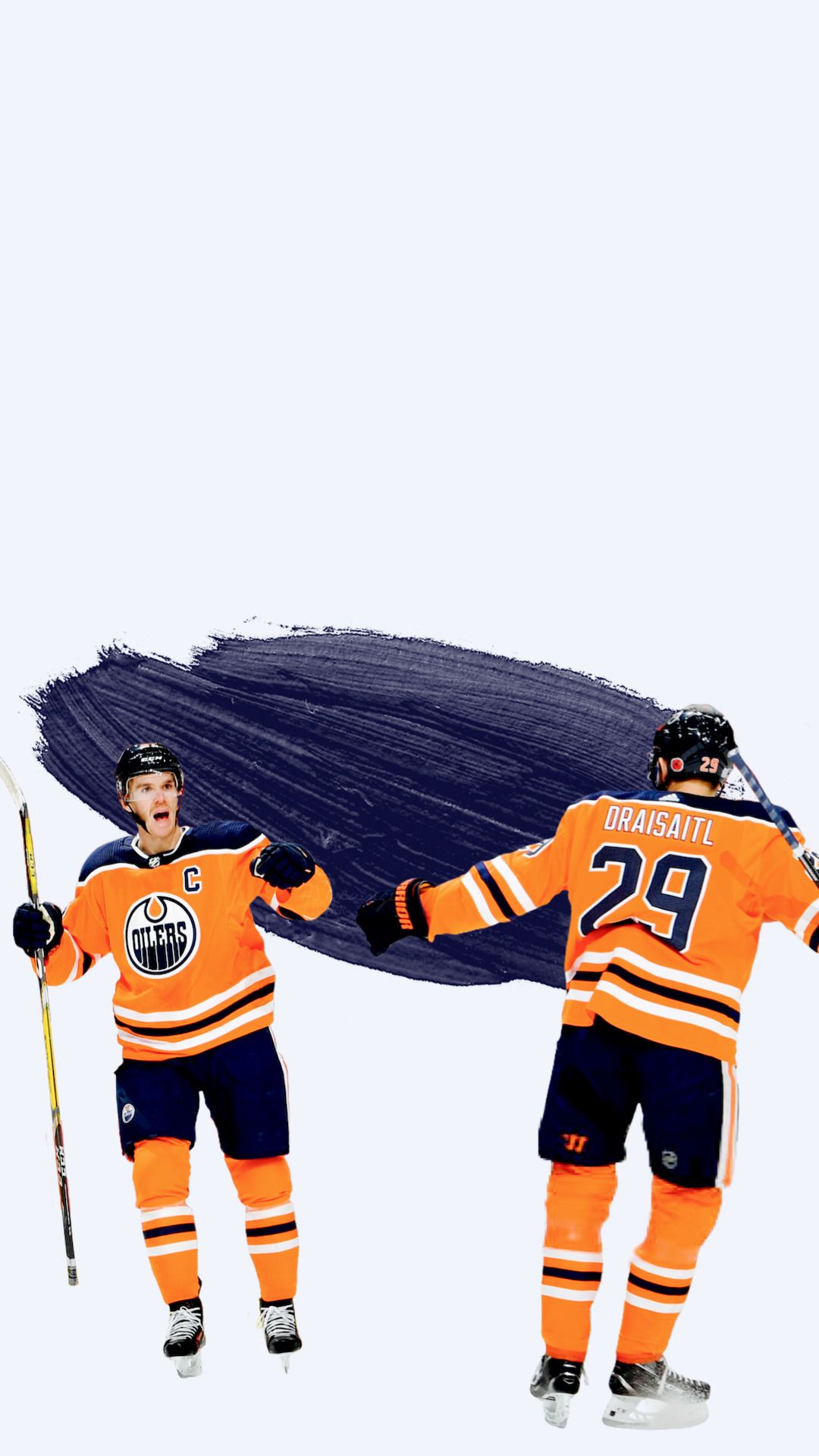 1080x1920 wallpaper • leon draisaitl & connor mcdavid + simple Requested Credits of the wallpaper' elements go to their