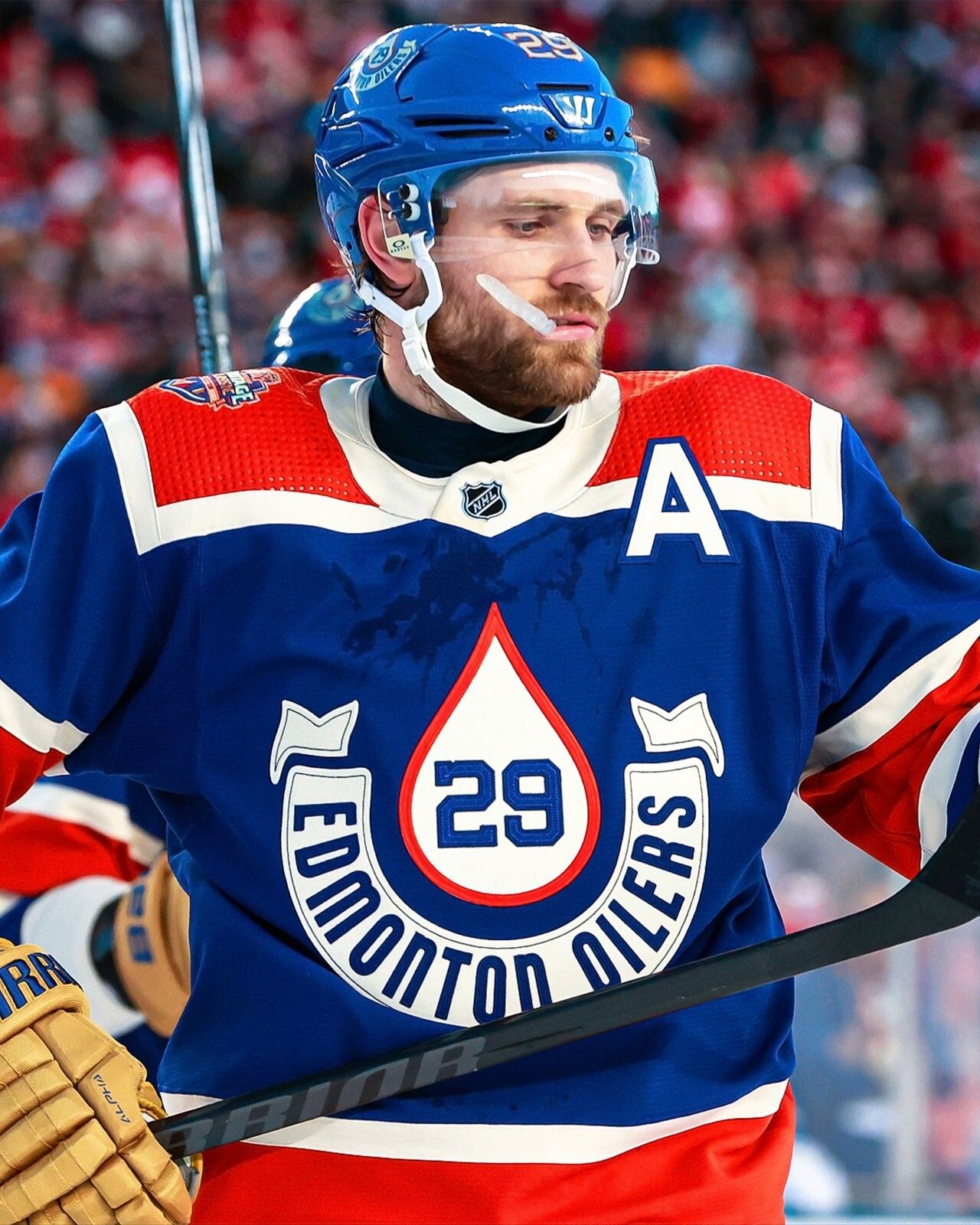 1280x1600 Leon Draisaitl 2023 Heritage Classic Edmonton Oilers 8x10 NHL Hockey Photo