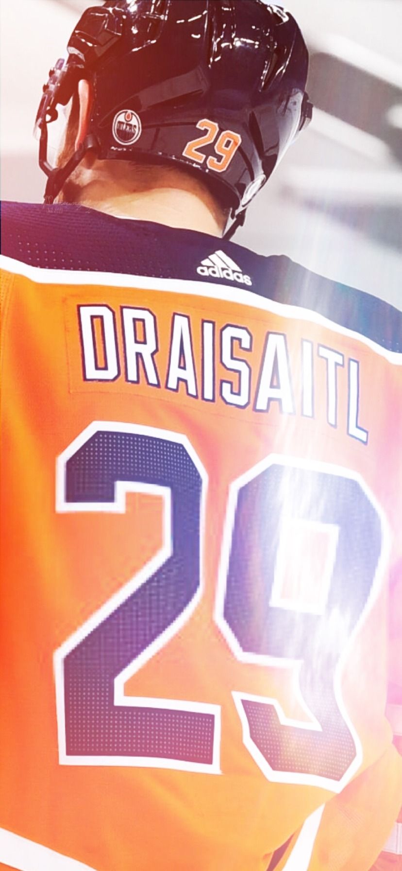 828x1792 wallpaper • leon draisaitl + name & number (iphone 11) Requested by anon Credits of the wallpaper' elements and style go to