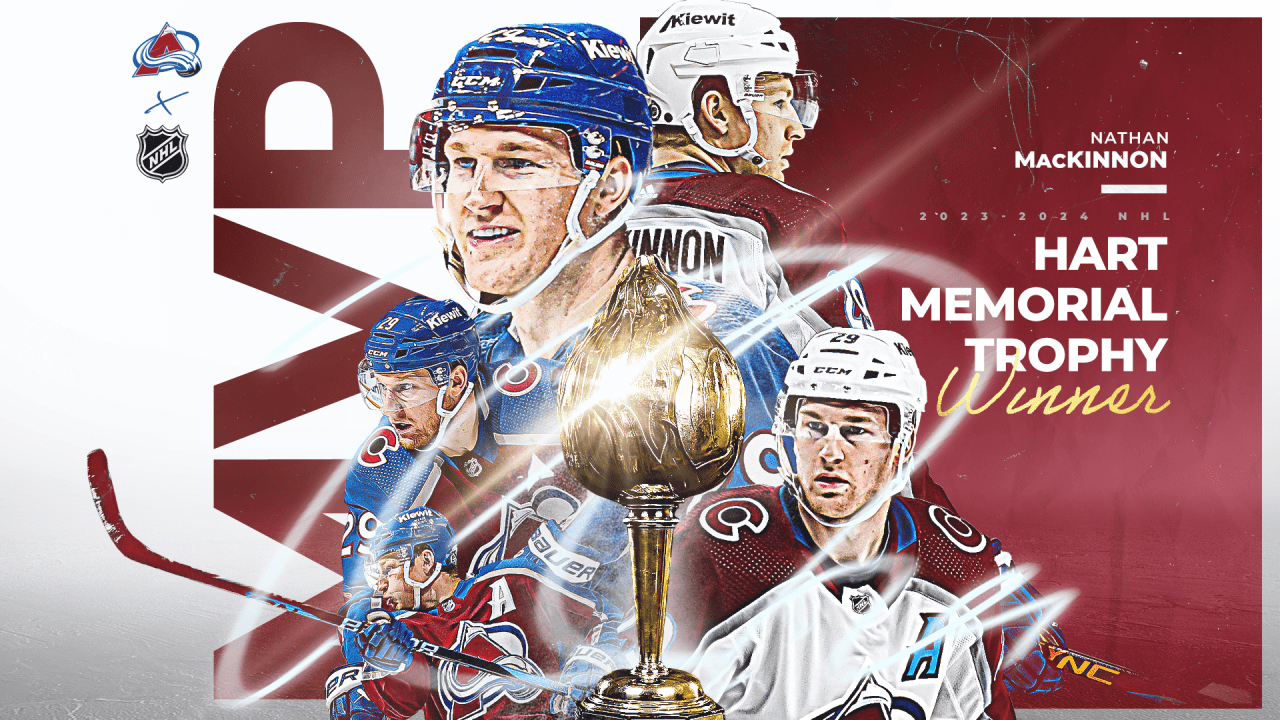 1280x720 Nathan MacKinnon Cements Himself Among NHL Greats After Winning Hart Memorial Trophy and Ted Lindsay Award