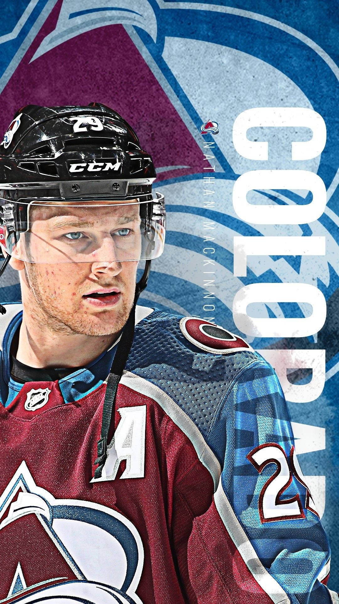 1080x1920 Download Colorado Avalanche Center Nathan Mackinnon Wallpaper