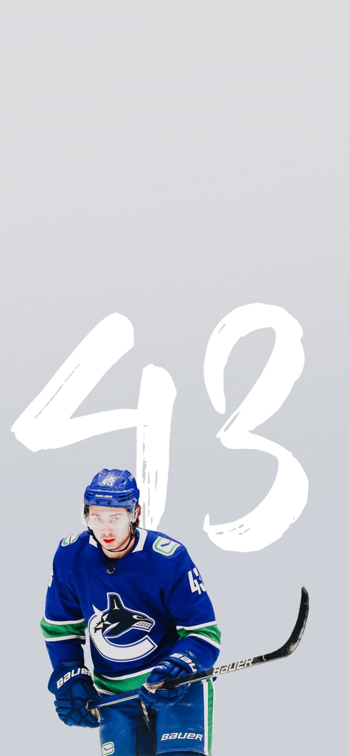 1170x2532 wallpaper • quinn hughes + name & number (iphone 12 pro) Requested Credits of the wallpaper' elements and